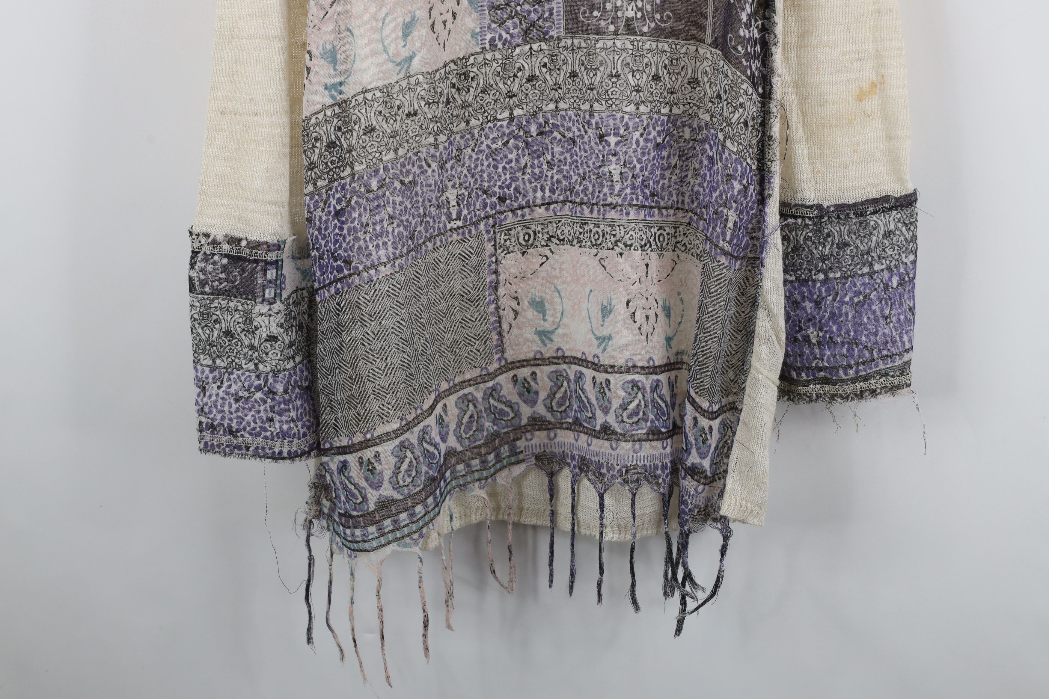Free People × Vintage Free People Boho Chic Fringed Lightweight Knit Sweater Size S / US 4 / IT 40 - 12 Thumbnail