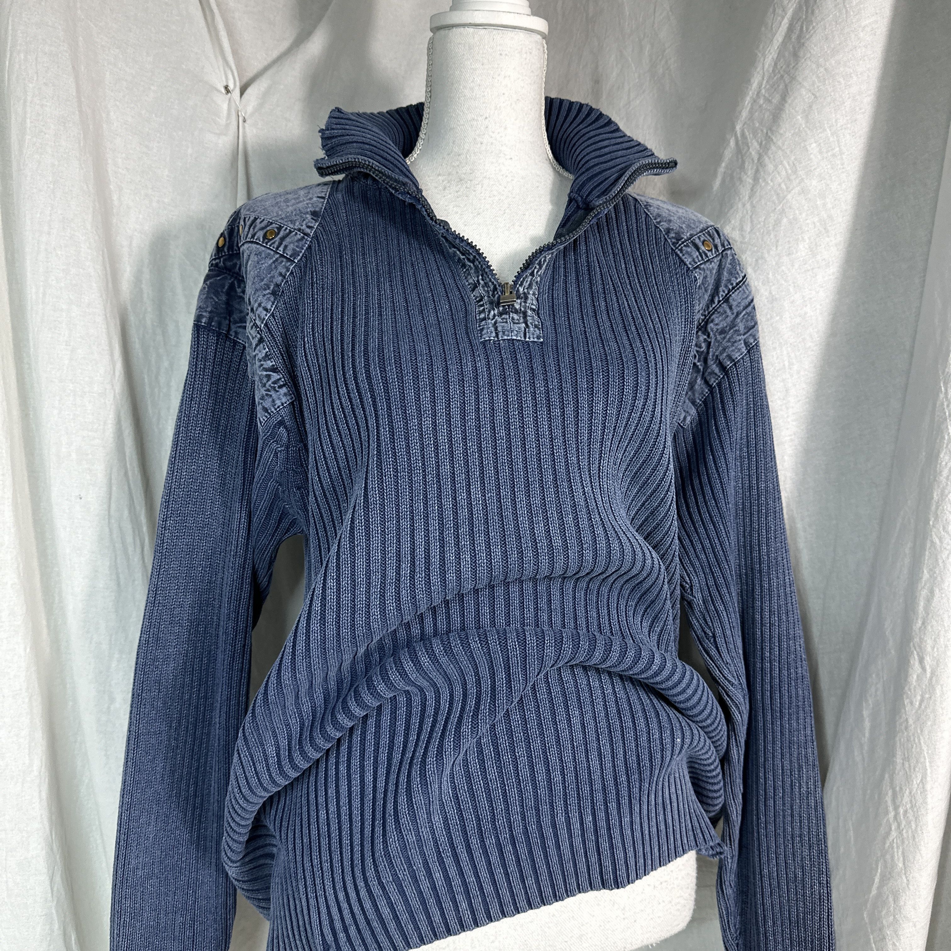 Vintage Vintage Ribbed Faded Sweater Size US L / EU 52-54 / 3 - 6 Thumbnail