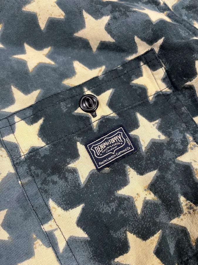 Polo Ralph Lauren 2010s Ralph Lauren Bue Star Print Shirt Size US M / EU 48-50 / 2 - 7 Thumbnail