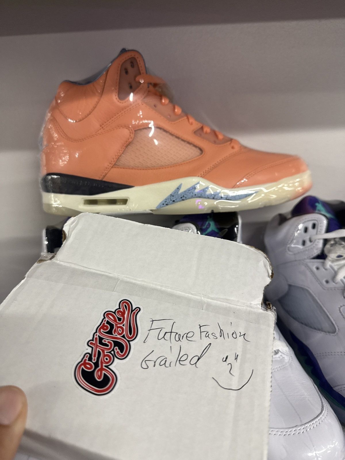 Dj Khaled × Jordan Brand Jordan 5 Retro DJ Khaled We The Best Crimson Bliss Size US 11 / EU 44 - 7 Thumbnail