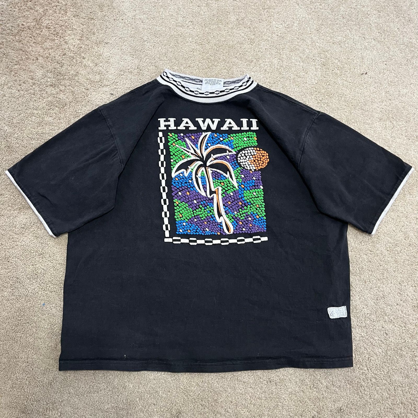 Other Vintage Hawaii Palm Tree Graphic Black T-Shirt Large/XL Size US XL / EU 56 / 4 - 1 Thumbnail