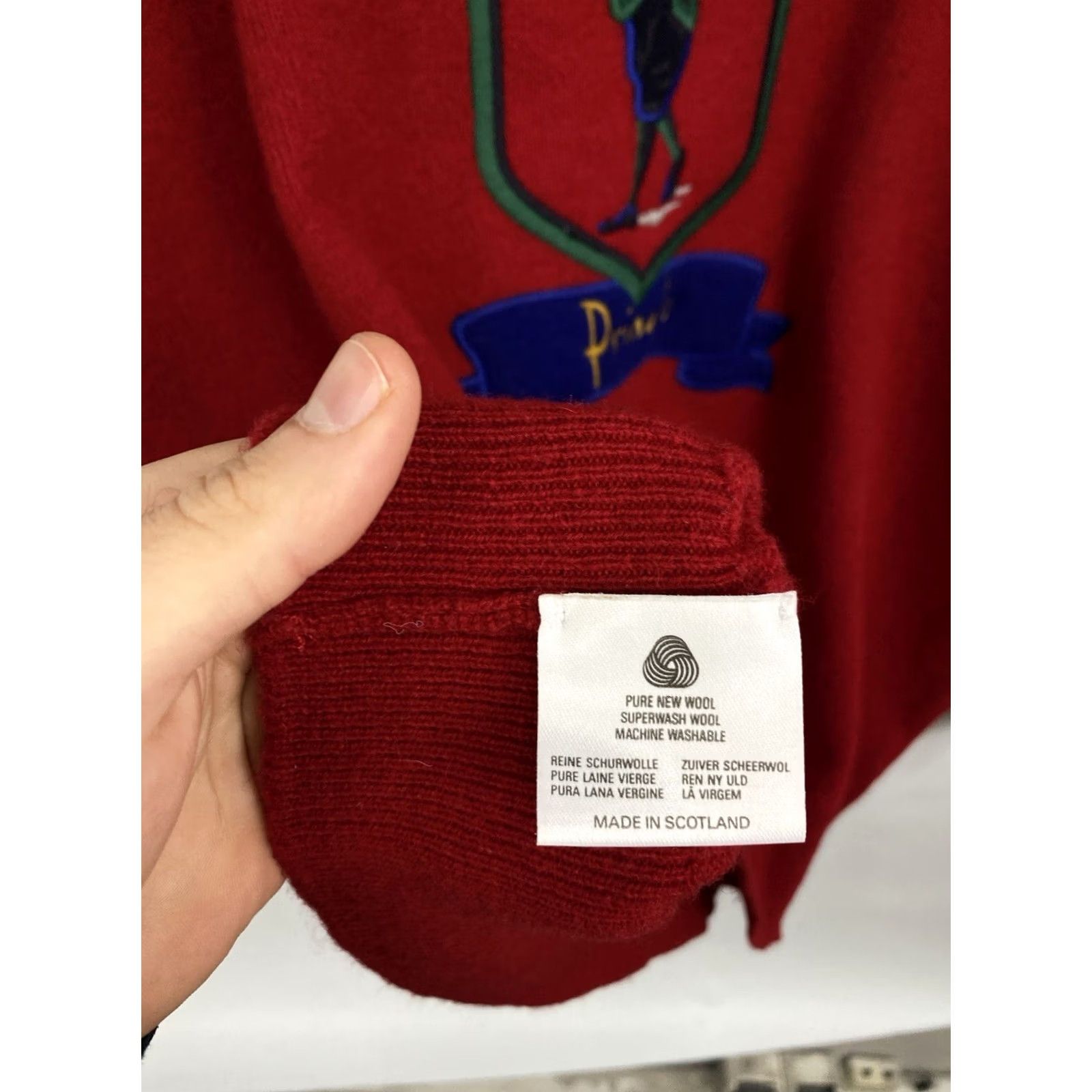 Pringle Of Scotland VINTAGE Pringle Sweater Golf Wool 90s Red XL Men Pullover Scotland Wool, 90s, Golf, Pringle of Scotland Mens XL Red Sweater Size US XL / EU 56 / 4 - 6 Thumbnail