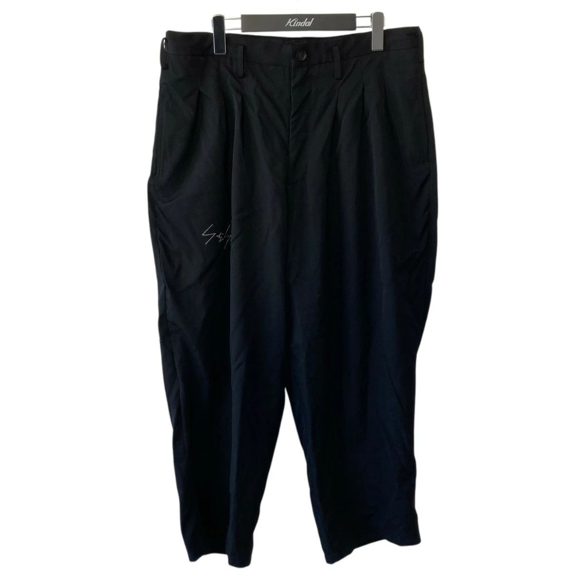 Yohji Yamamoto Yohji Yamamoto pour homme/20AW Wool Gin Patch Wide Pants Size US 35 - 1 Thumbnail