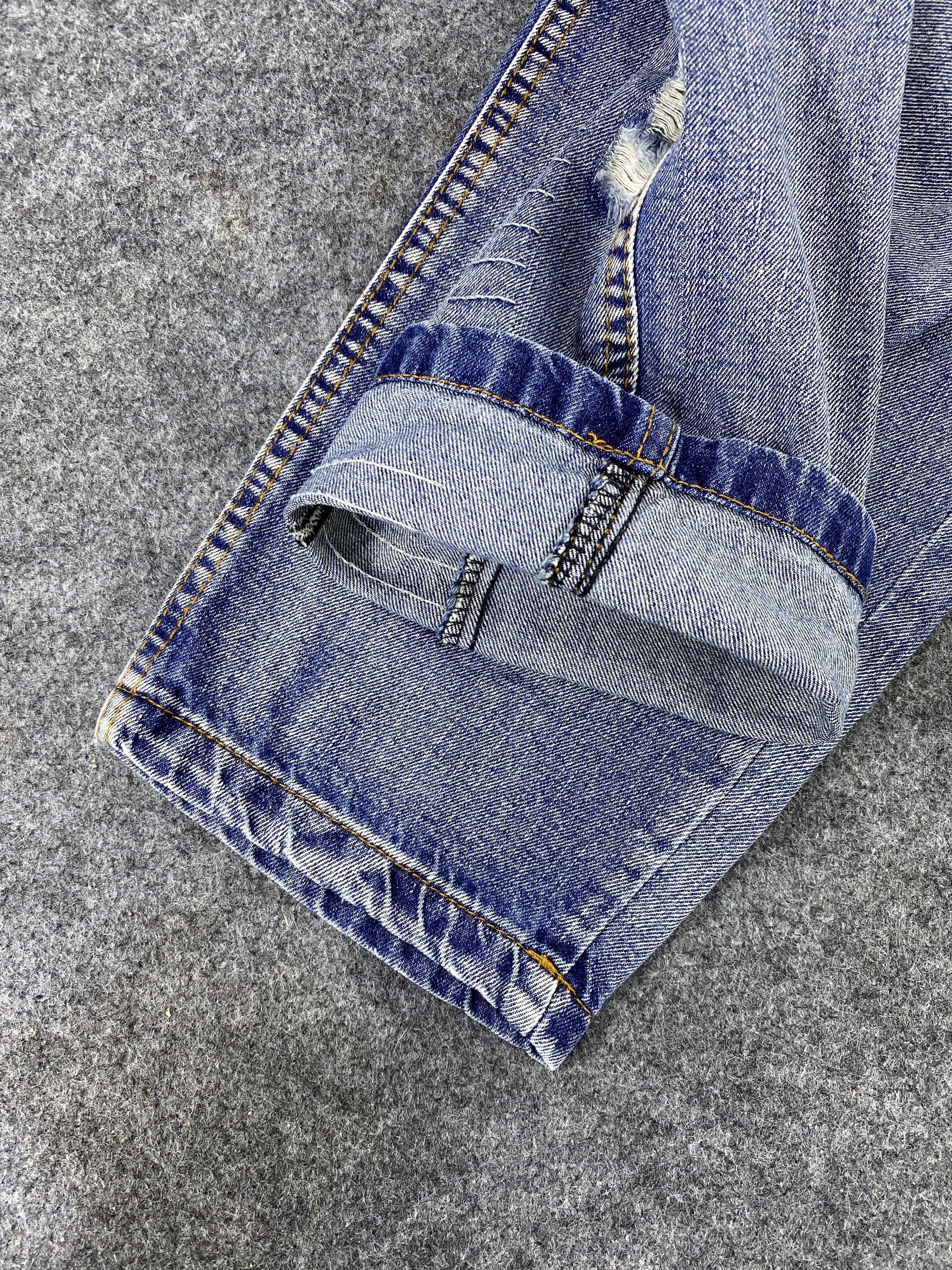 Japanese Brand Japanese Brand Distressed Joggers Denim - J1050 Size 24" / US 00 / IT 34 - 13 Thumbnail