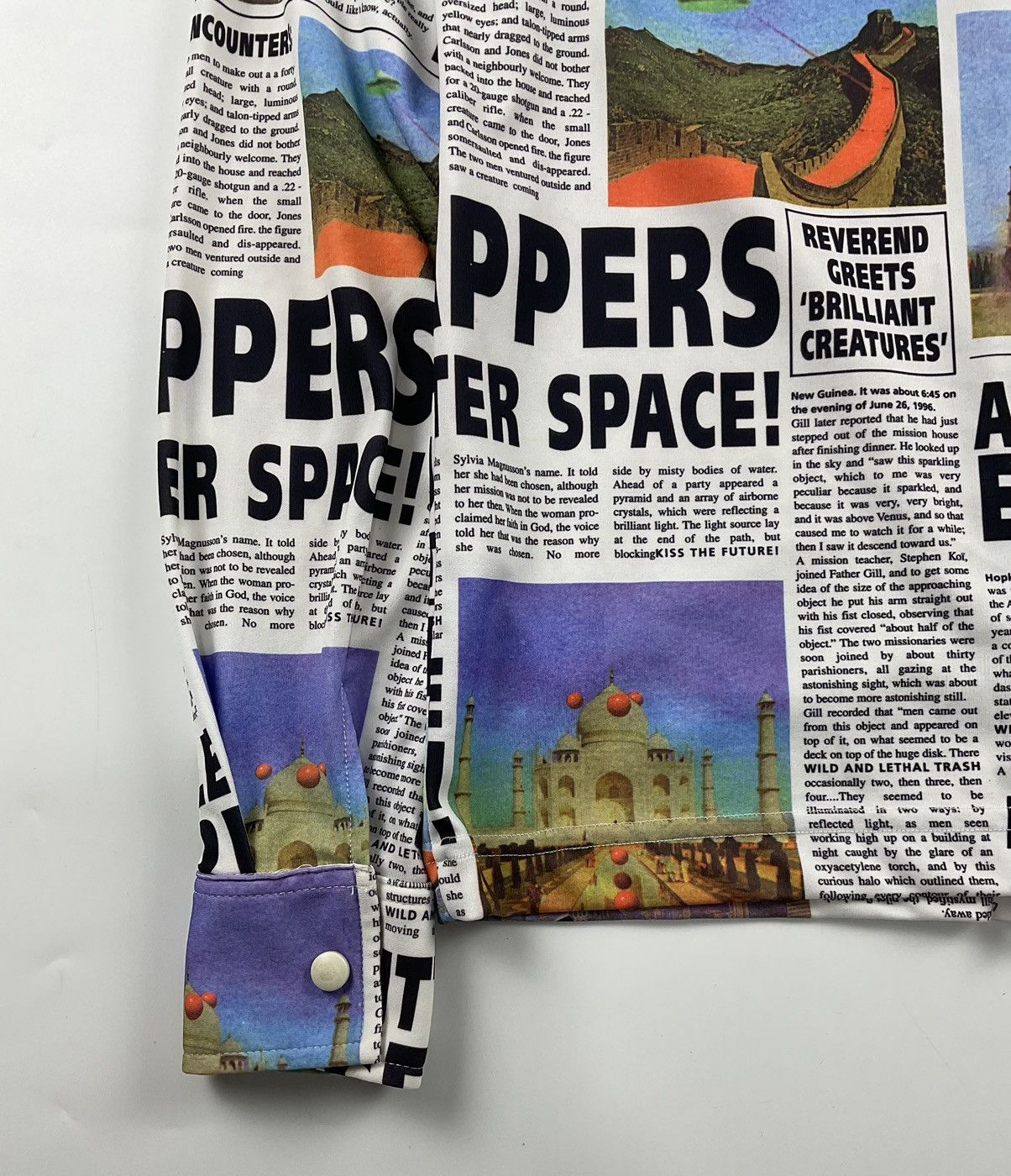 Walter Van Beirendonck Walter Van Beirendonck S/S97 "Alien Newspaper Article" Shirt Size US S / EU 44-46 / 1 - 12 Thumbnail