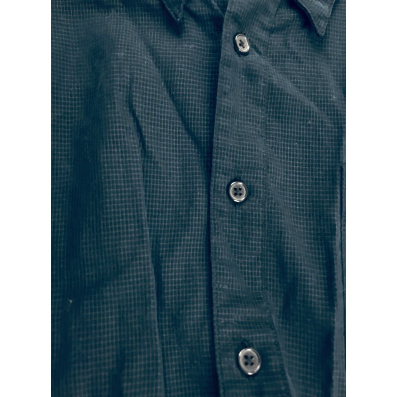 Vintage Knightsbridge Shirt Mens XL Dark Gray Button-Up Long Sleeve Pocket Size US XL / EU 56 / 4 - 3 Thumbnail