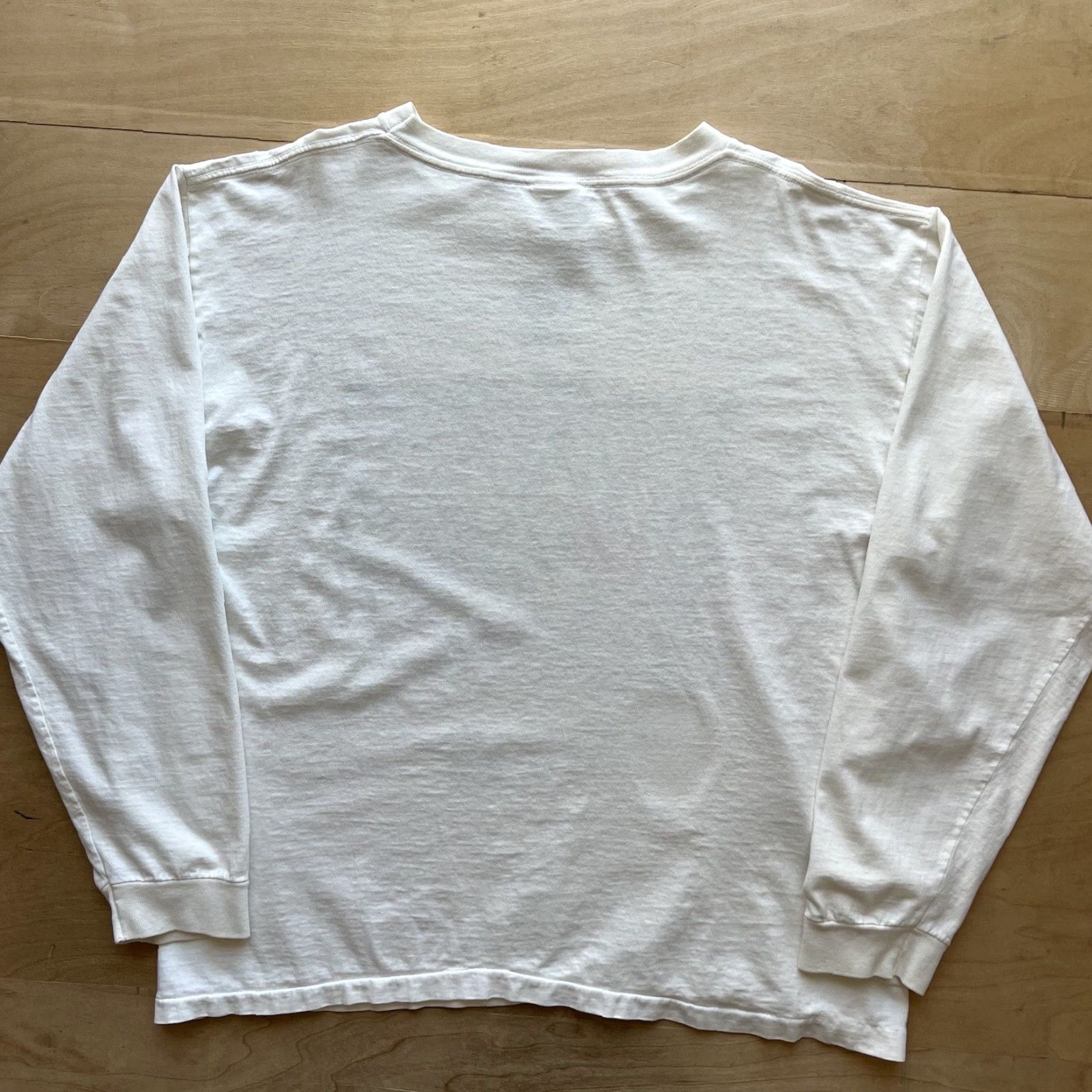 Vintage VINTAGE Turkey Trot Thanksgiving Shirt Large White 90s Long Sleeve Running Faded Size US L / EU 52-54 / 3 - 6 Thumbnail