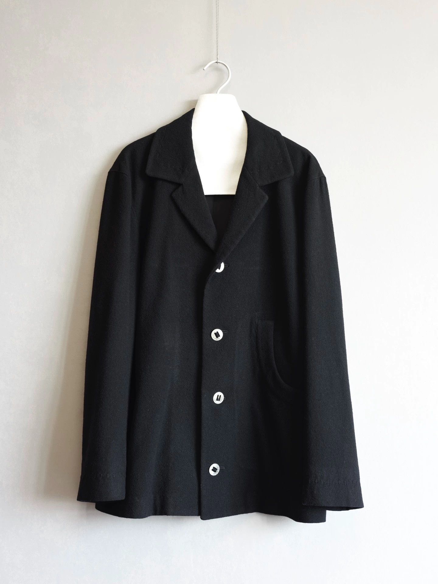 Yohji Yamamoto Yohji Yamamoto 05AW Silver Button Handstitched Jacket 3 Size US L / EU 52-54 / 3 - 1 Thumbnail