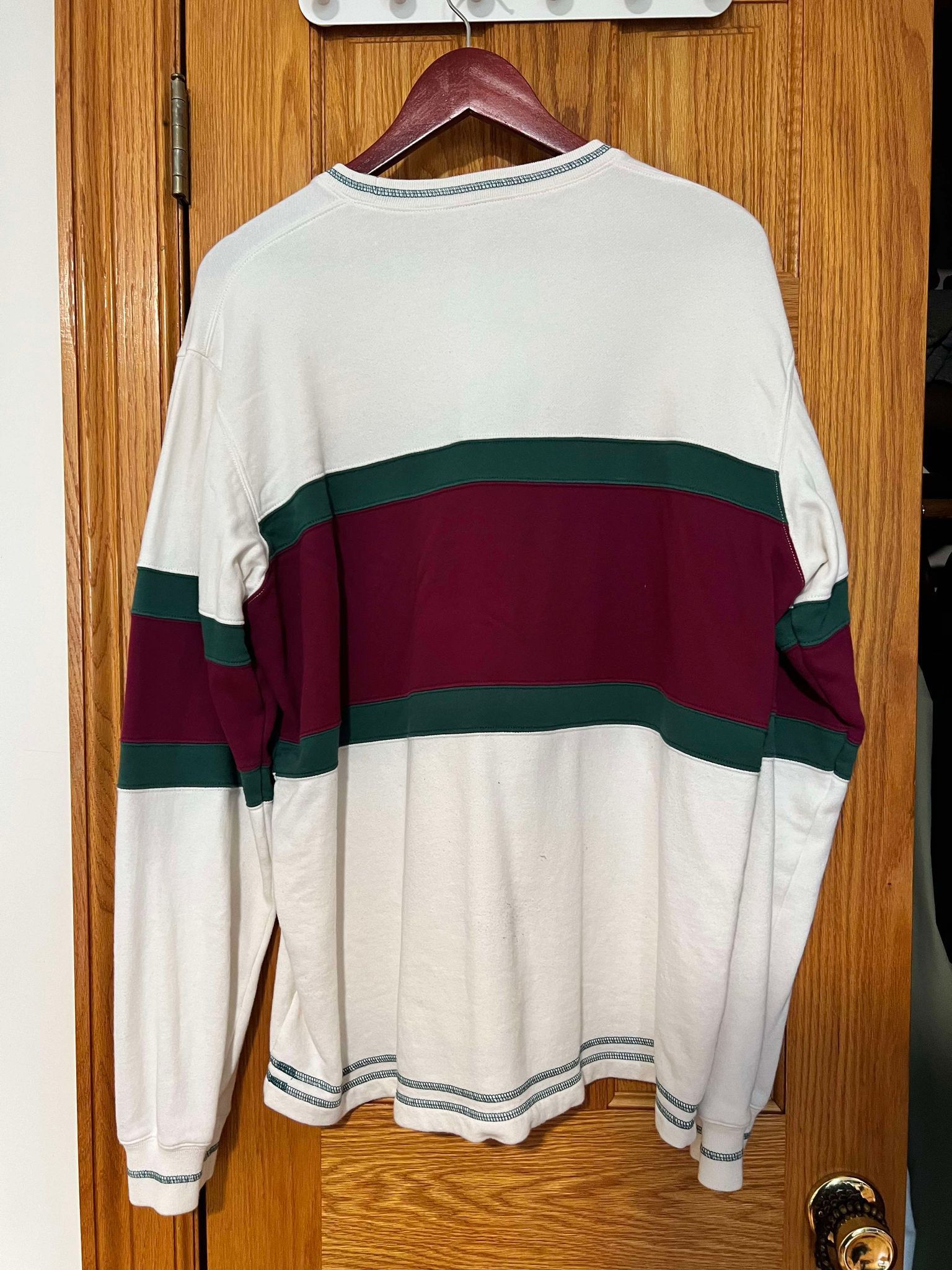 Supreme Supreme Center Stripe Crewneck Size US L / EU 52-54 / 3 - 5 Thumbnail
