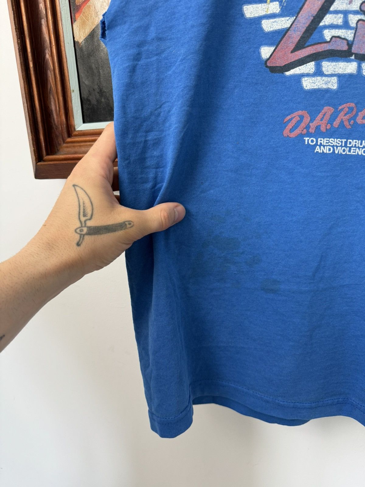 D.A.R.E Vintage 1999 DARE “Get A Life!” Promo Tank Top 90s Washed Size US M / EU 48-50 / 2 - 5 Thumbnail