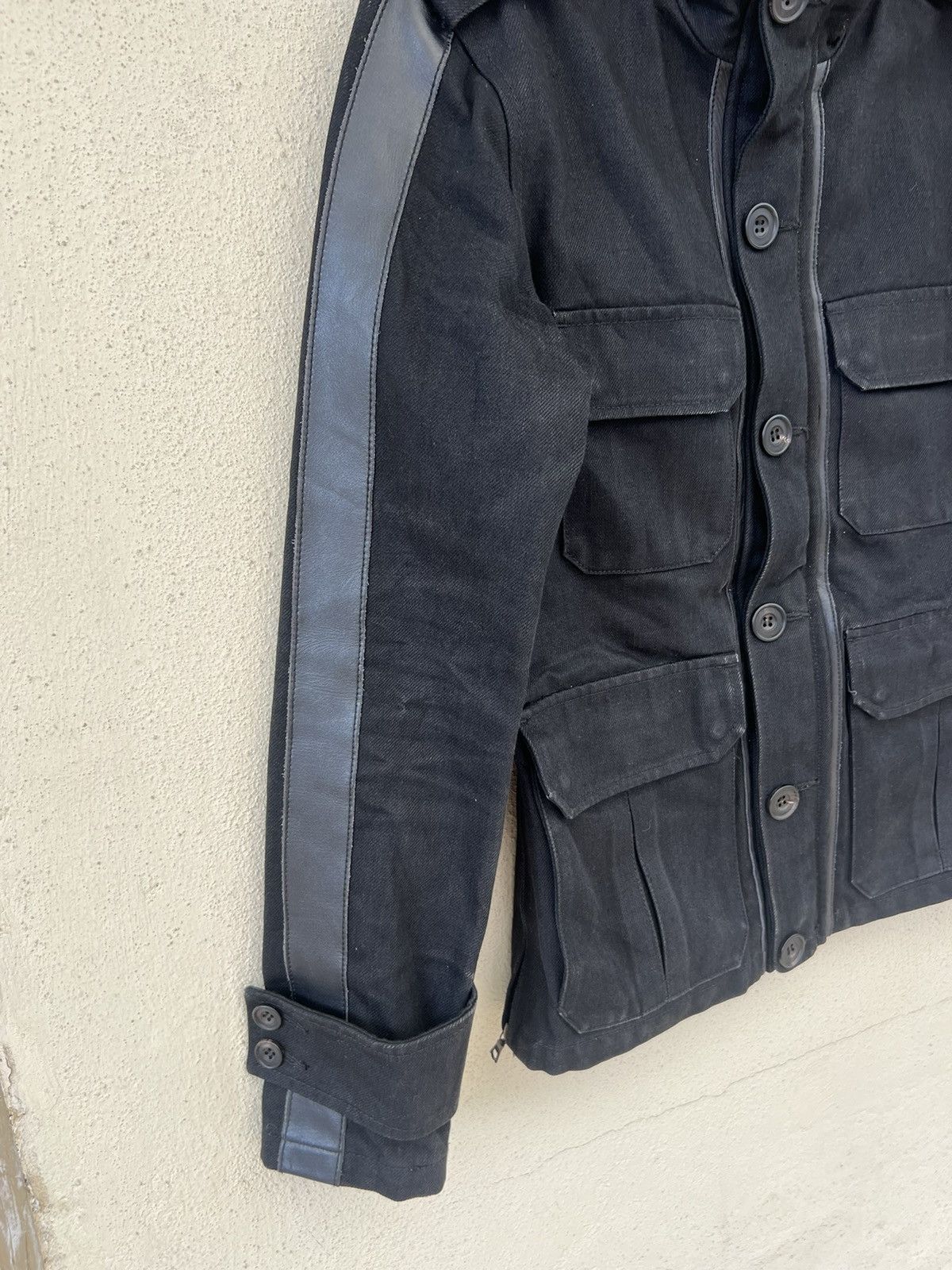 junhashimoto Jun Hashimoto Macknight Hybrid Black Denim Jacket Size US M / EU 48-50 / 2 - 8 Thumbnail