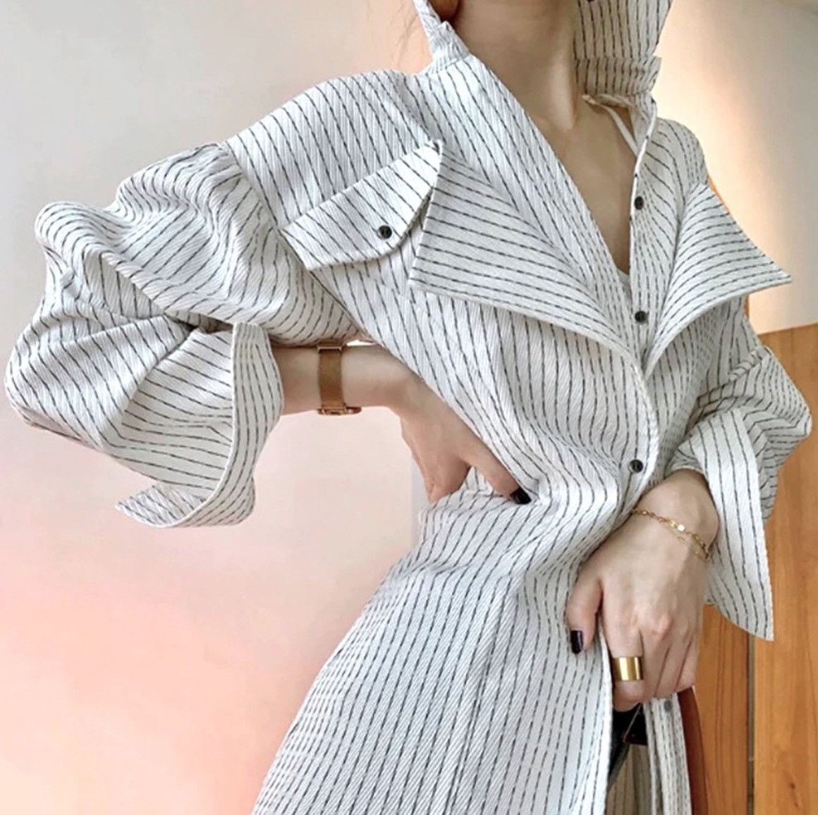Designer × Other NWT, Lavishly Paris Women’s Elite Designer Layered Blazer Size M / US 6-8 / IT 42-44 - 10 Thumbnail