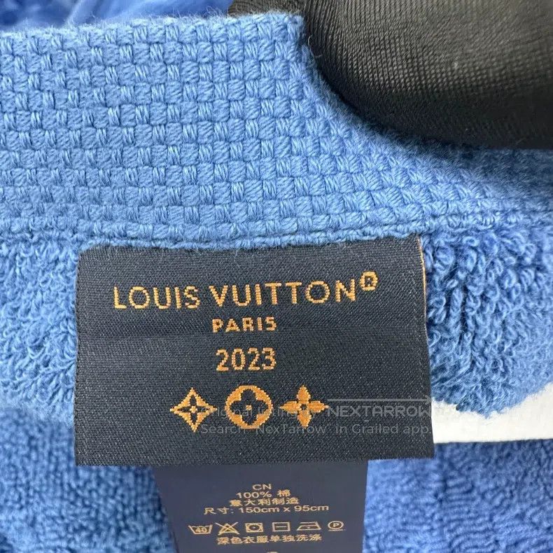 Other Louis Vuitton Blue Velvet Beach Towel Bath Towel Size ONE SIZE - 5 Thumbnail
