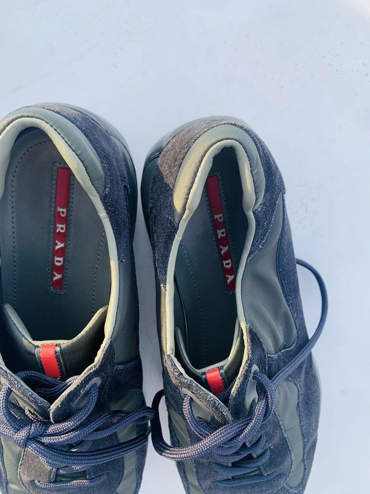 Prada Prada America's Cup Navy Blue Leather 9.5 Suede Size US 9.5 / EU 42-43 - 5 Thumbnail