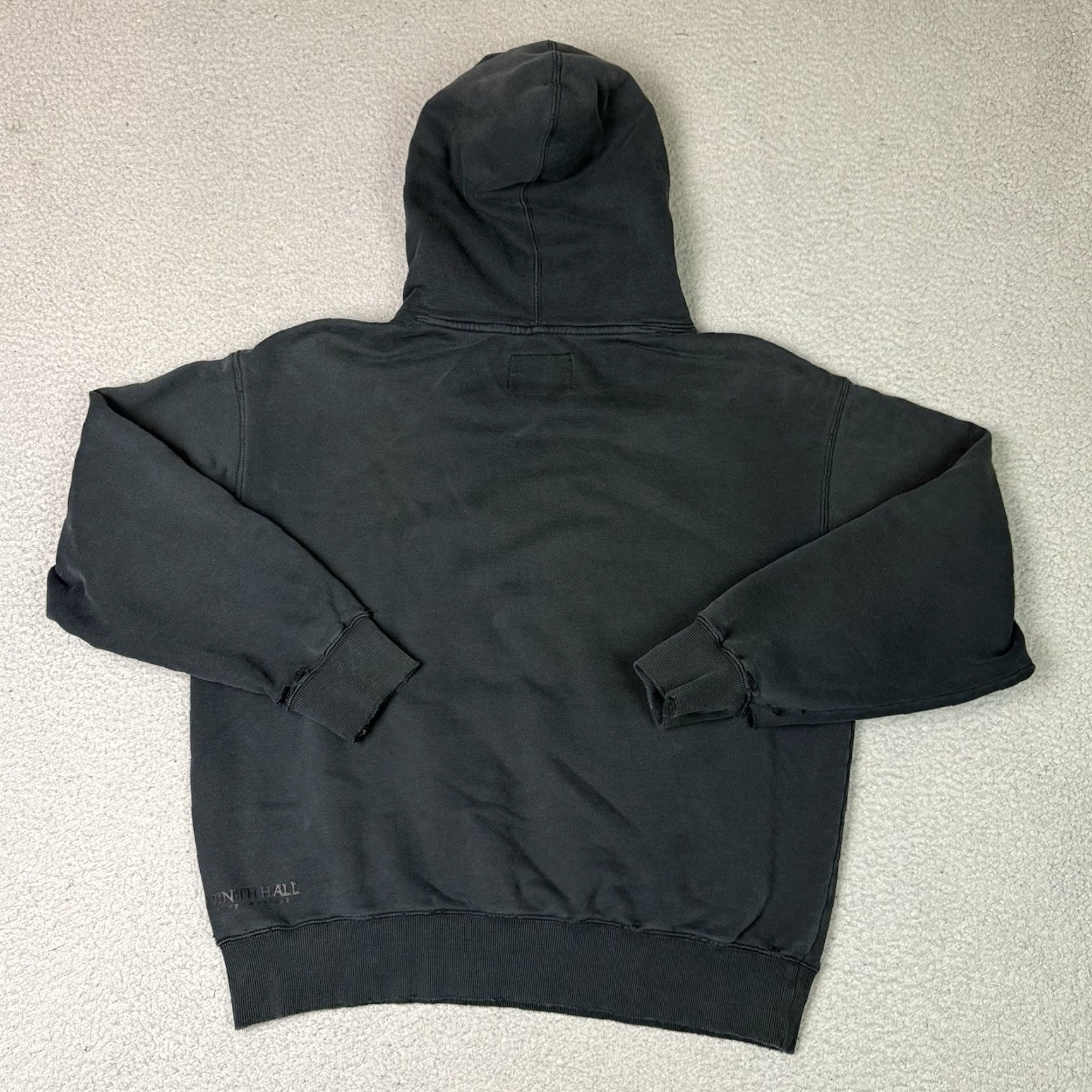 Thrasher Ninth Hall Fundamentals Hoodie Mens Adult Medium Black Boxy Graphic Logo Distressed Vintage-Style Pullover Hooded All Seasons Safe/Seamless Fit Size US M / EU 48-50 / 2 - 5 Thumbnail