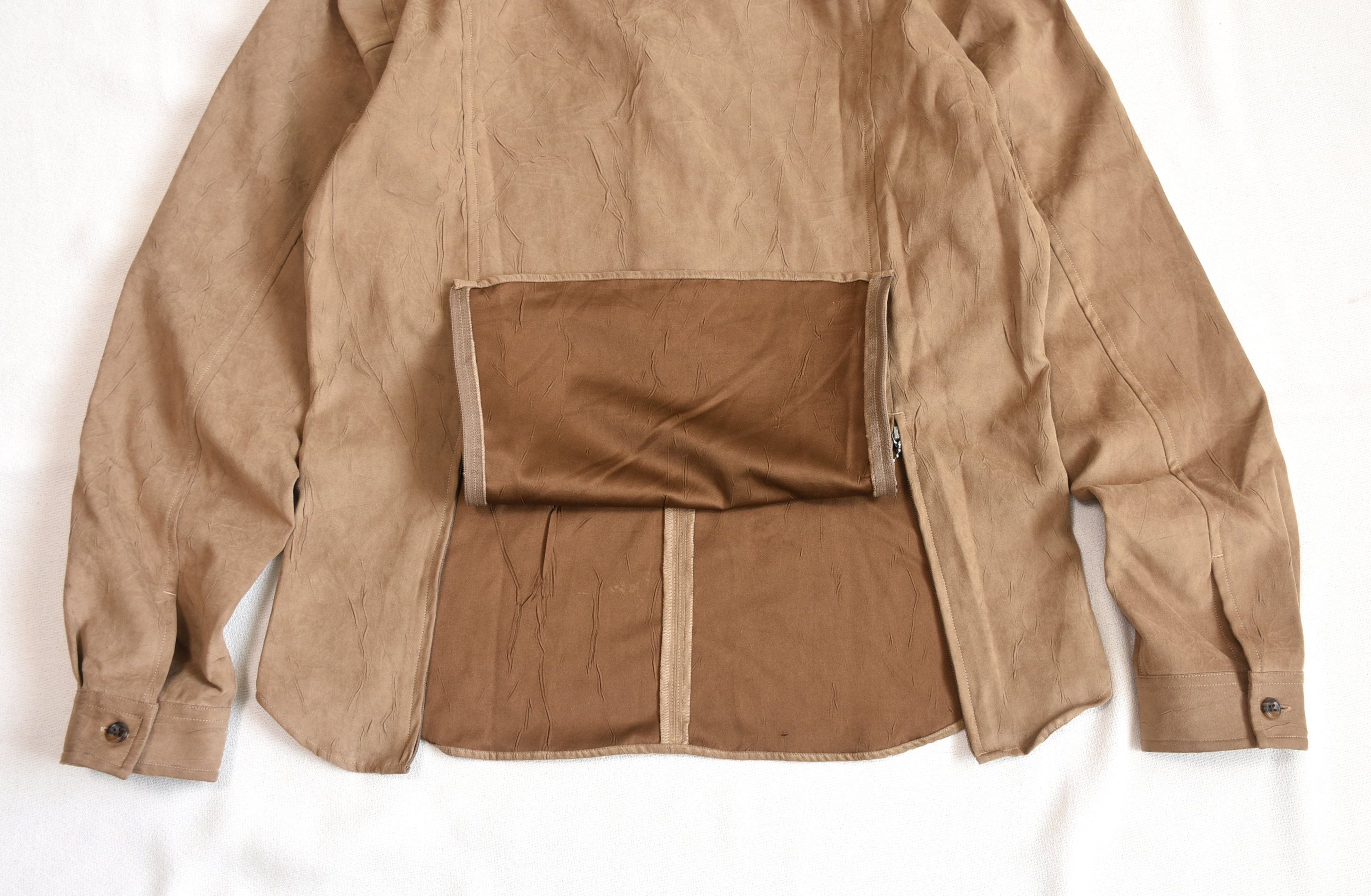 5351 POUR LES HOMMES NICOLE CLUB FOR MEN Lace-up faux suede shirt Size US M / EU 48-50 / 2 - 8 Thumbnail