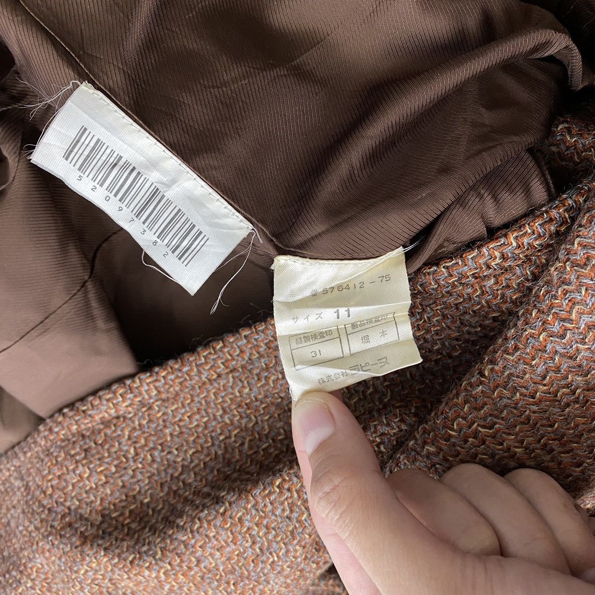 Nina Ricci × Vintage Vintage NINA RICCI ACTUALITES French Designer Wool Brown Size M / US 6-8 / IT 42-44 - 6 Thumbnail