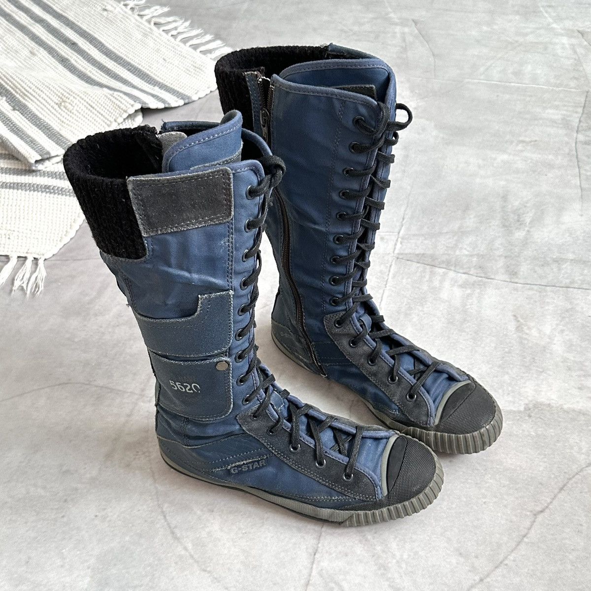 Dirk Bikkembergs Military G-Star Boxing Biker Boots Sneakers Shoes Size US 7 / EU 40 - 3 Thumbnail
