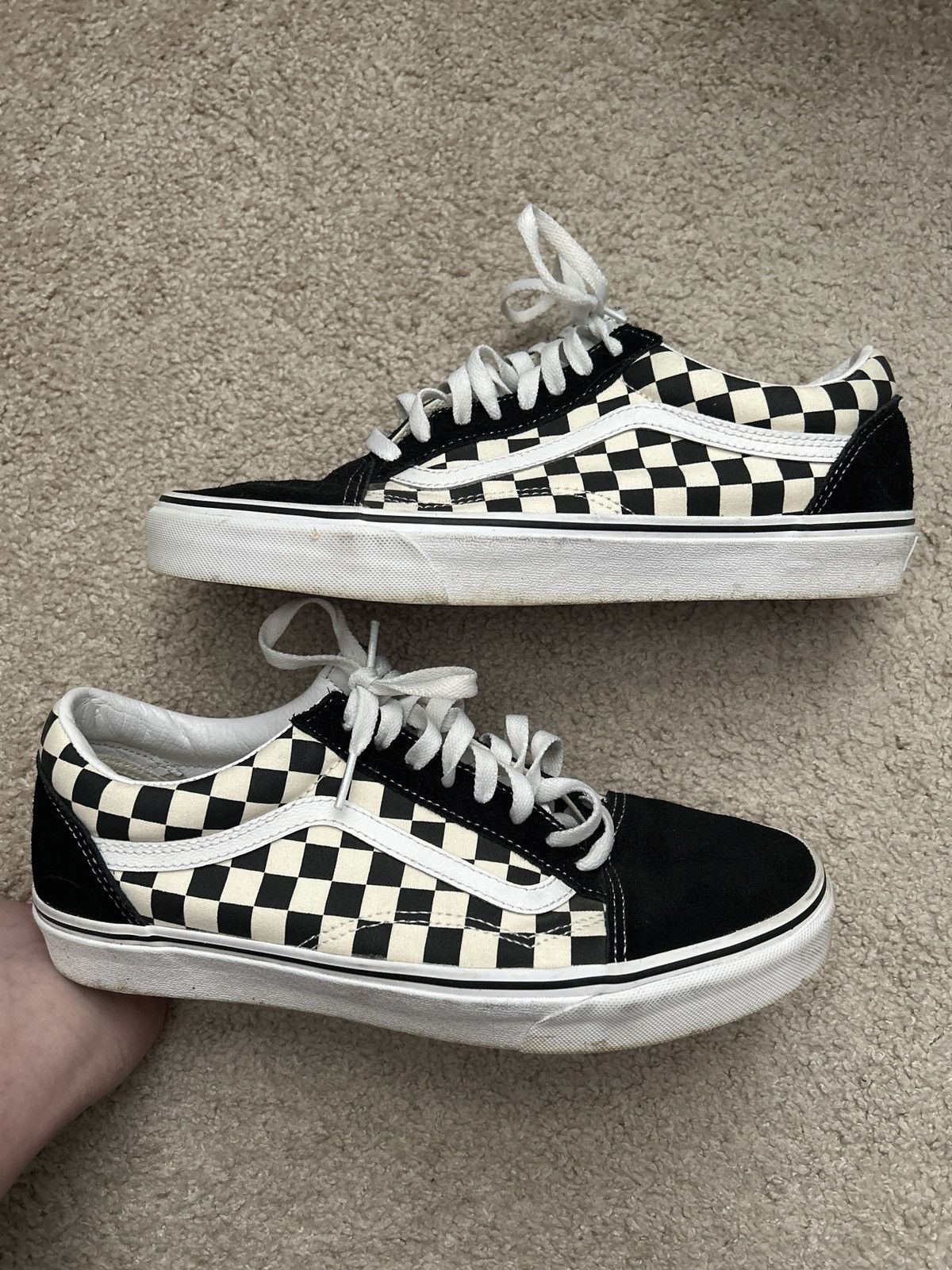 Vans Black/White Checkerboard Vans Size US 10.5 / EU 43-44 - 2 Thumbnail