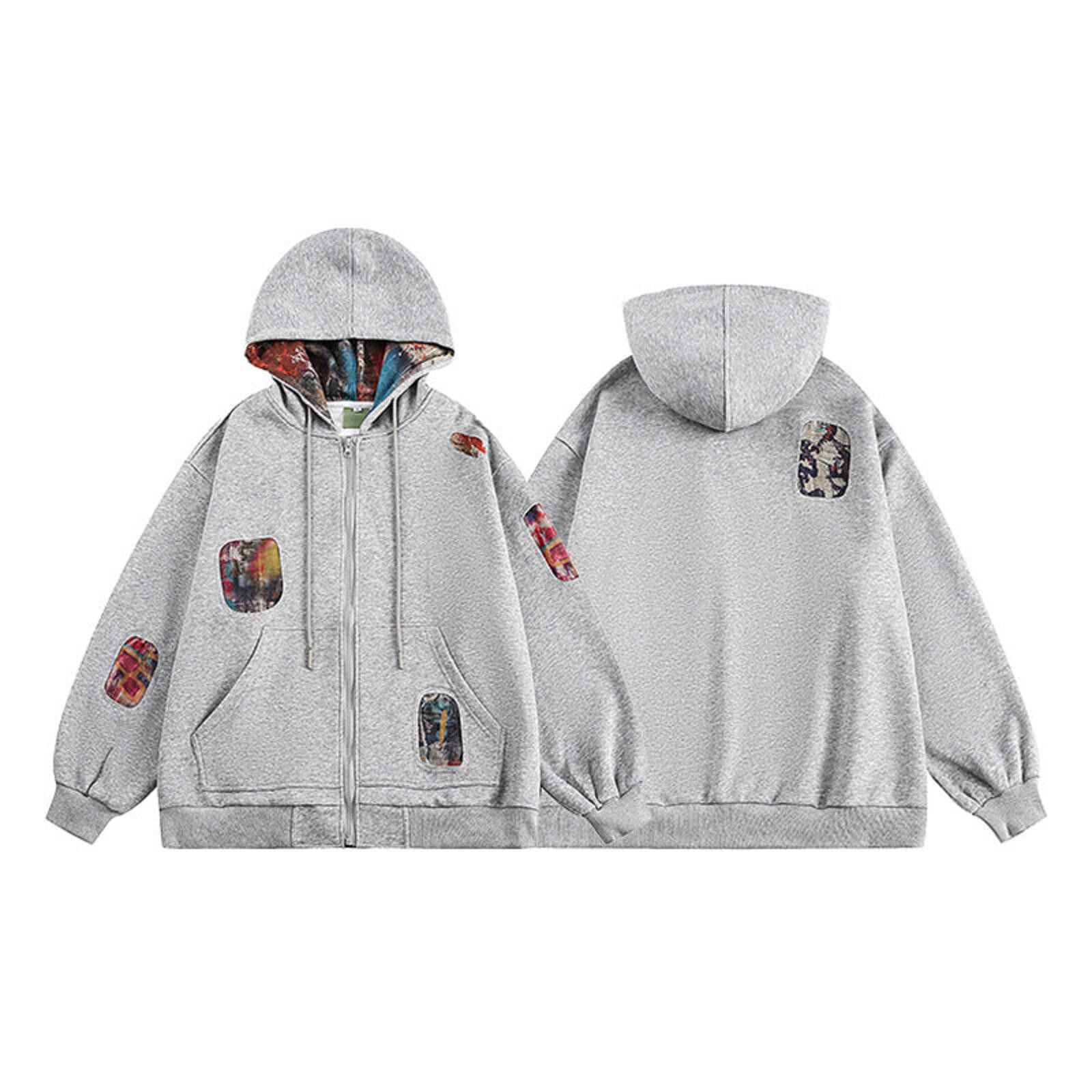 Other Graphic Patch Zip Hoodie | Oversized Appliqué Street Size US L / EU 52-54 / 3 - 3 Thumbnail