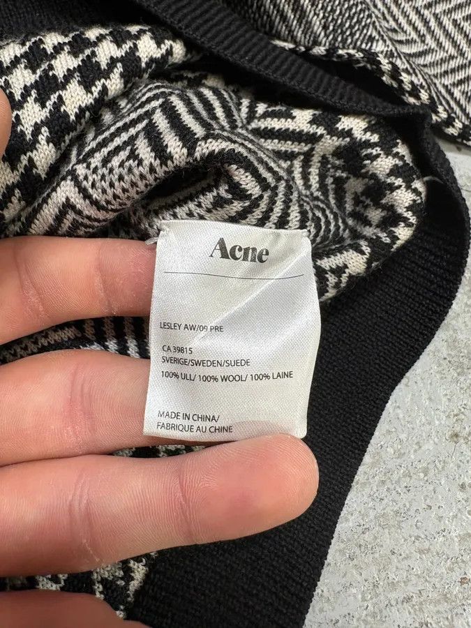 Acne Studios Acne Studios Light Minimalistic Patterned White Cardigan Size S / US 4 / IT 40 - 9 Thumbnail