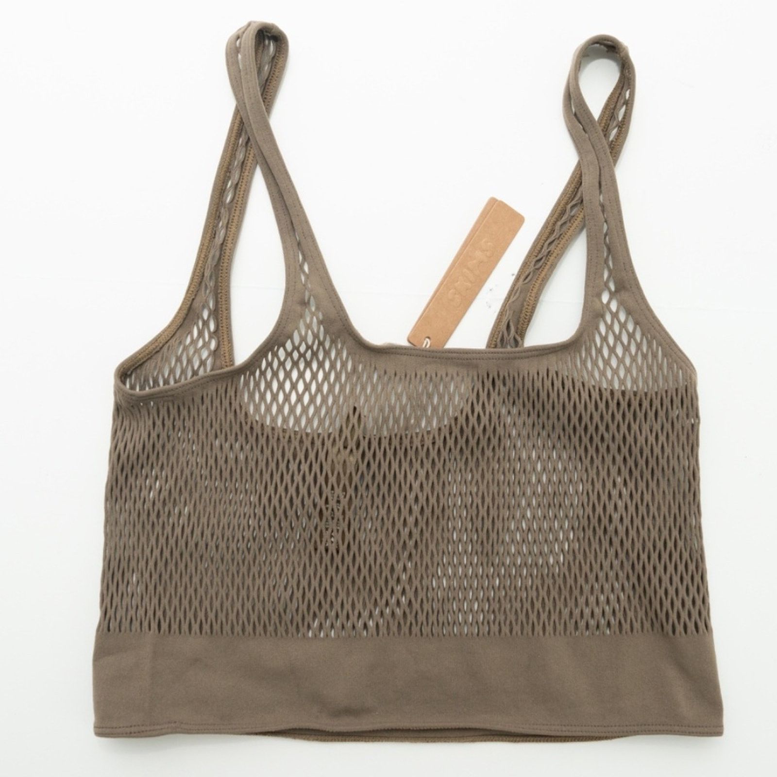SKIMS Skims. Warp Knit Cover Up Scoop Bralette Swim Cover Up. Size ONE SIZE - 3 Thumbnail