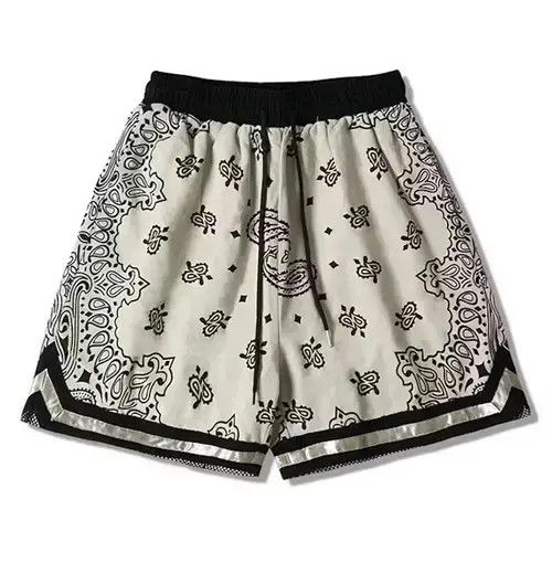 Japanese Brand 21SS Tokyo Union Beige Bandana Paisley Jersey Shorts Size US 32 / EU 48 - 1 Thumbnail