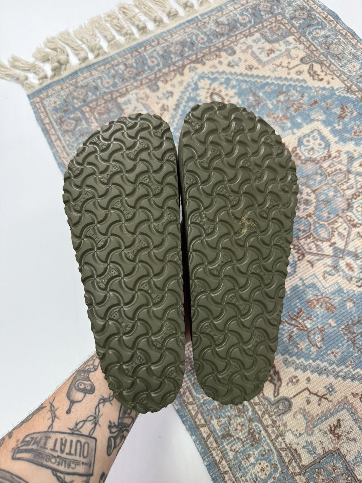 Birkenstock Birkenstock Boston Rubber Khaki Sandals Size US 10 / EU 43 - 5 Thumbnail