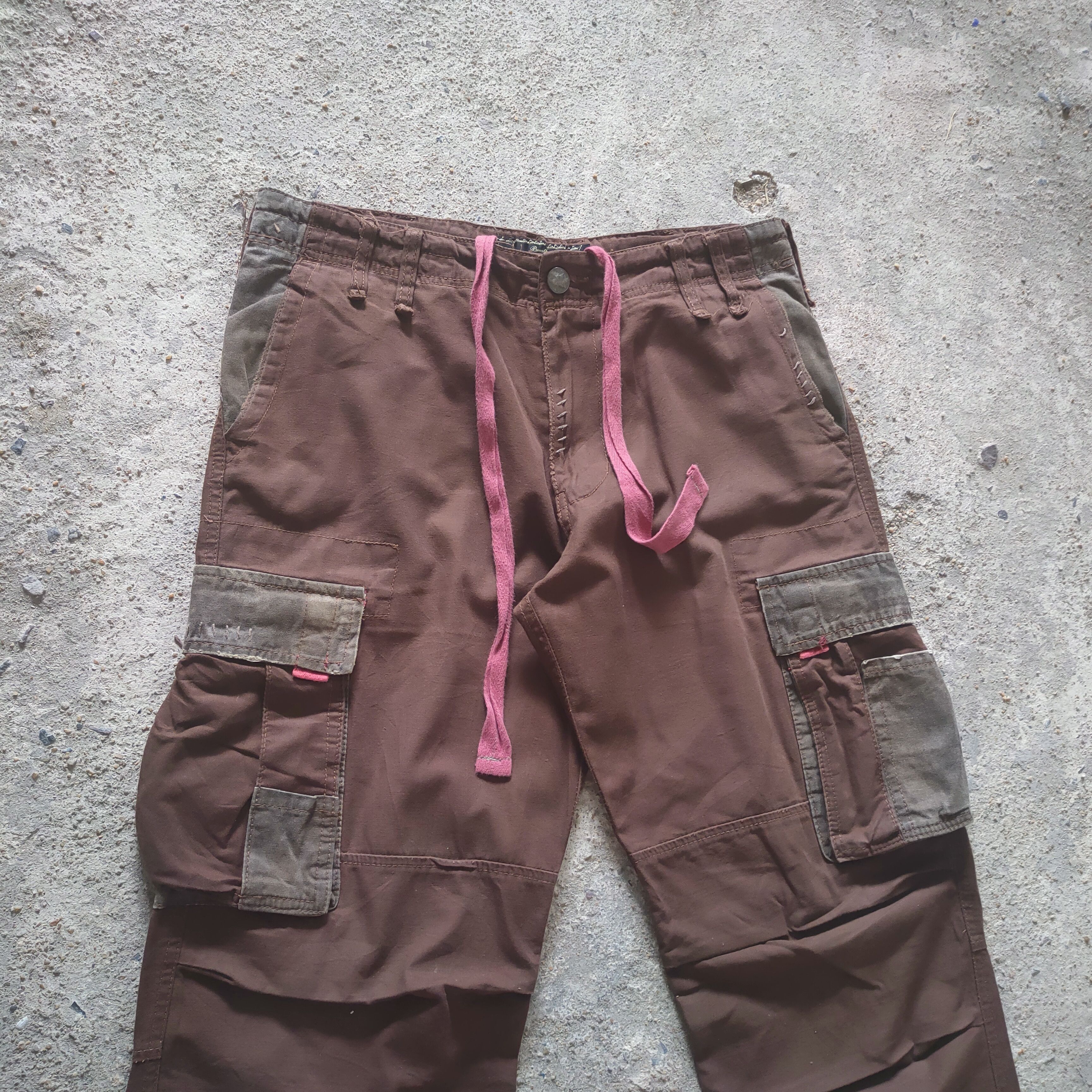 Japanese Brand × Vintage VINTAGE BREATH MINT 8 POCKET BROWN CARGO PANTS Size US 34 / EU 50 - 4 Thumbnail