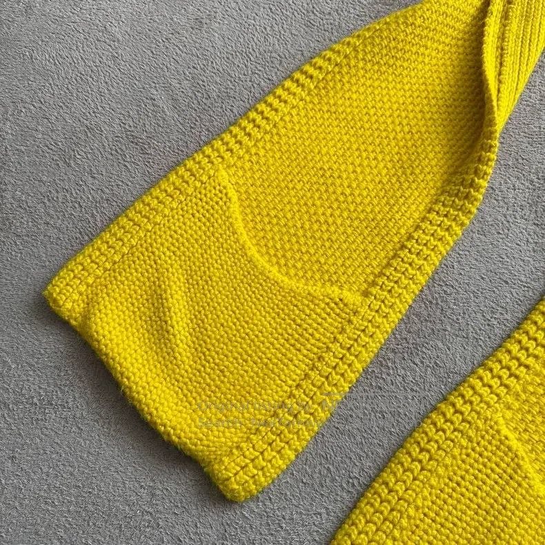 Hermes Hermes Yellow Alpaca Wool Knitwear Set Size XS / US 0-2 / IT 36-38 - 8 Thumbnail