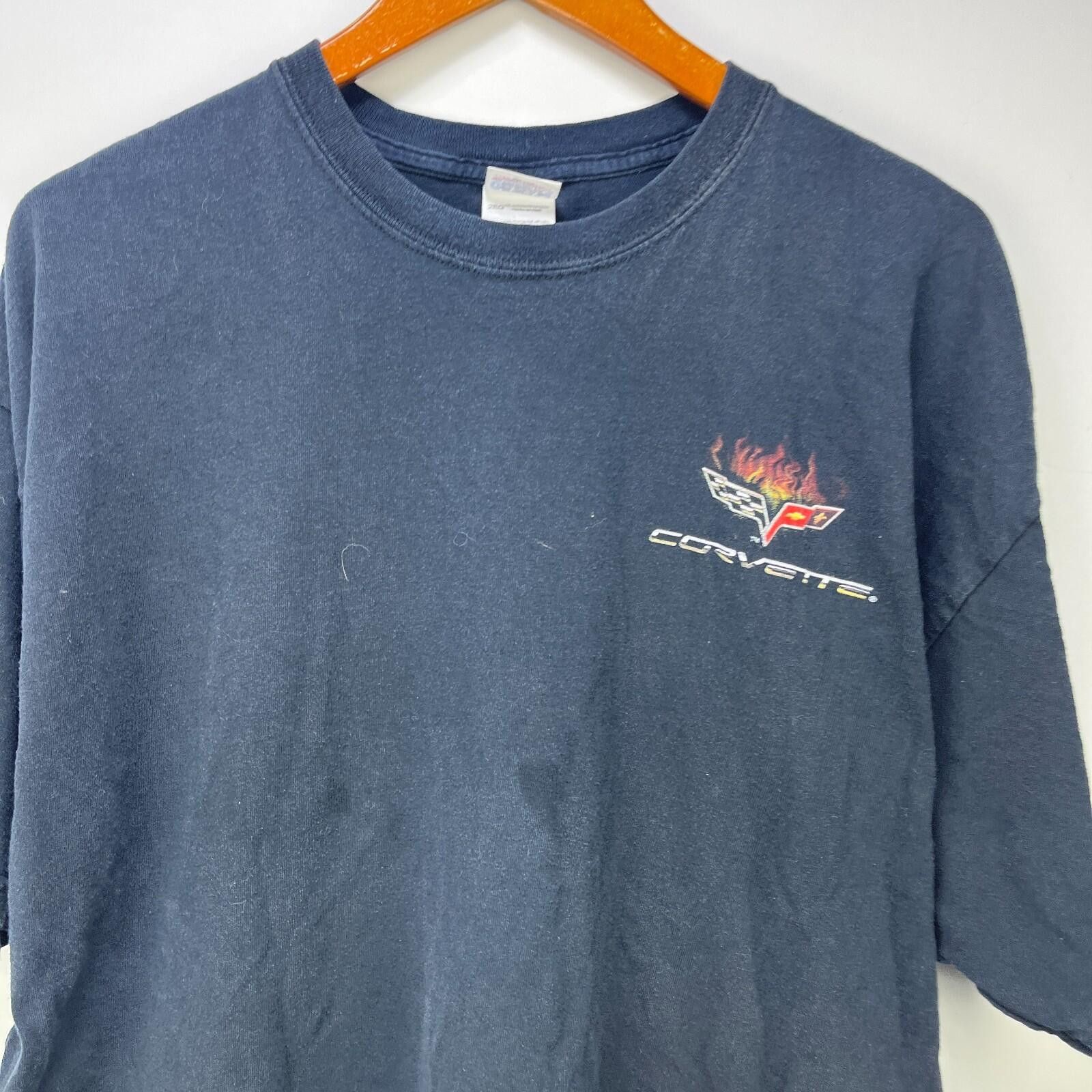 Chevrolet Vintage Chevrolet Corvette C6 Flames Racing T Shirt 2XL Size US XXL / EU 58 / 5 - 4 Thumbnail