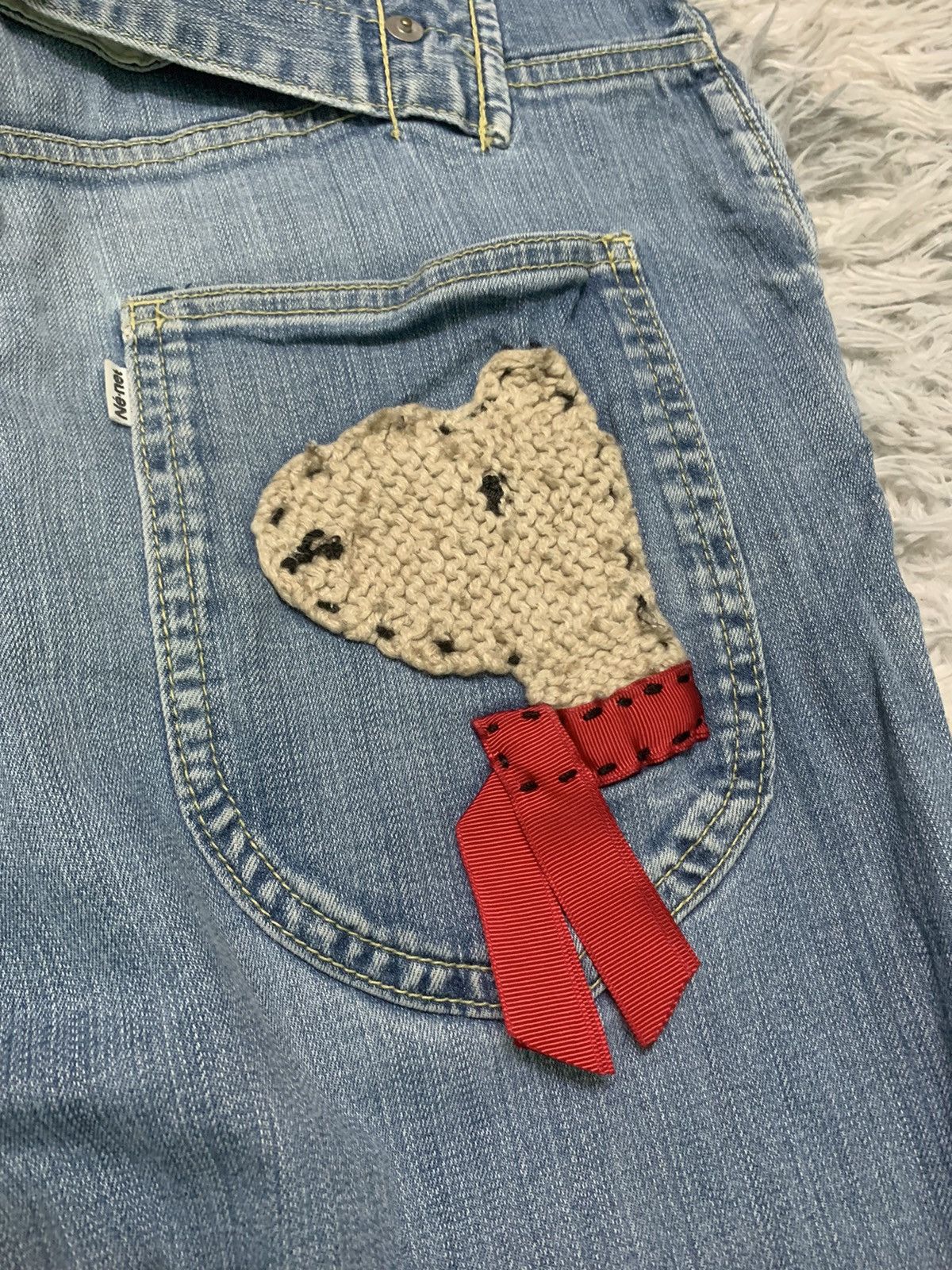 Issey Miyake × Japanese Brand × Ne-Net RARE ISSEY MIYAKE DENIM BUCKLE BACK Size US 31 - 17 Thumbnail