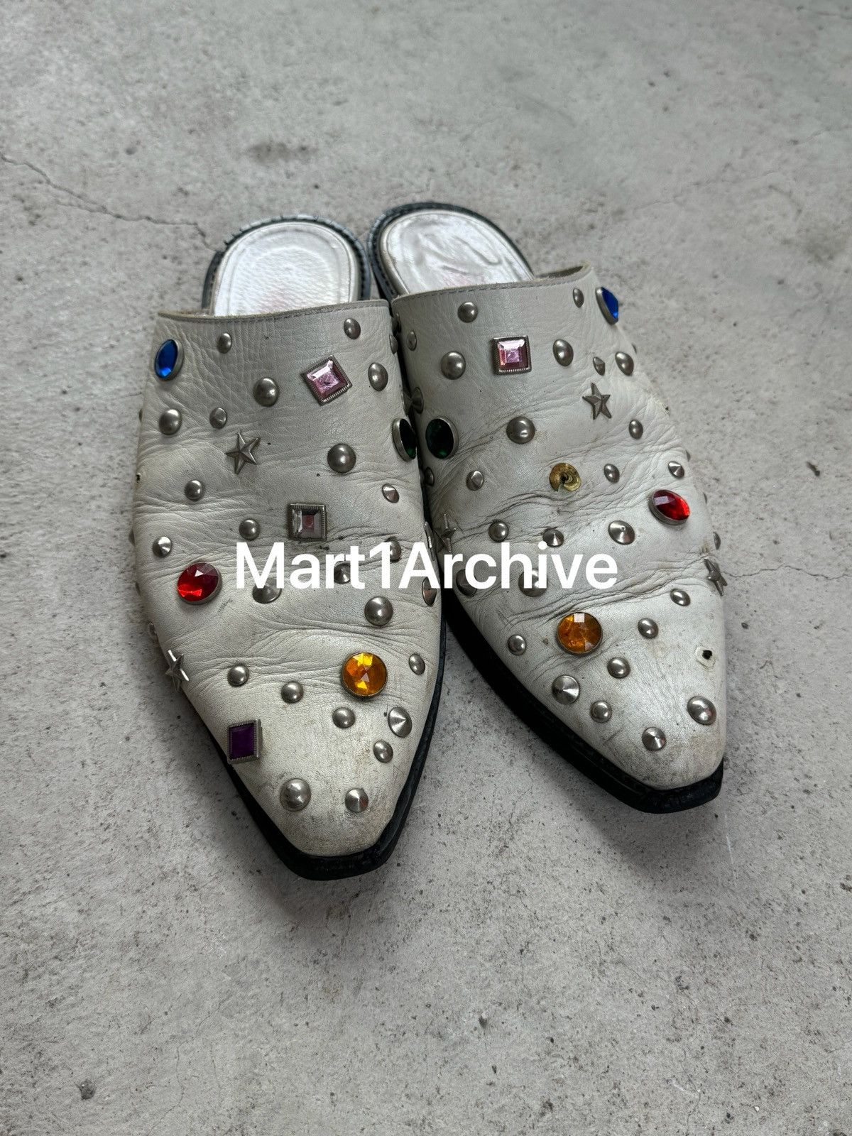 Junya Watanabe Junya Watanabe Comme Des Garçons 03SS Jewel Mule Slippers Size US 10 / EU 43 - 3 Thumbnail