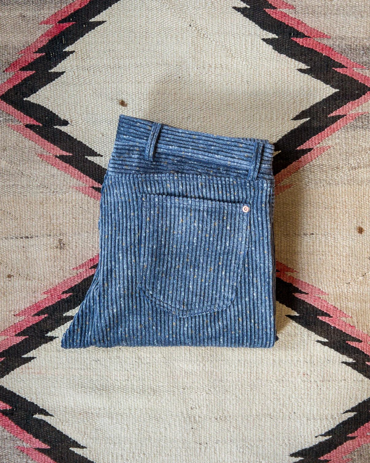 WYTHE 💚 Wythe Italian Donegal Corduroy Five Pocket Pants Blue Size US 34 / EU 50 - 2 Thumbnail