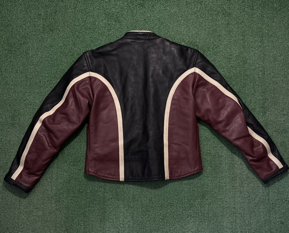 Leather × Vintage Biker Leather Jacket Vintage High Five Moto Wear Size XS / US 0-2 / IT 36-38 - 2 Thumbnail
