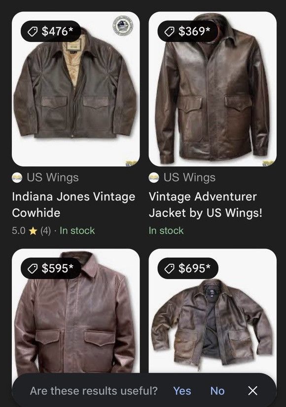 Vintage Indiana Jones Vintage Cowhide Leather Jacket Large. NWOT Size US L / EU 52-54 / 3 - 4 Thumbnail