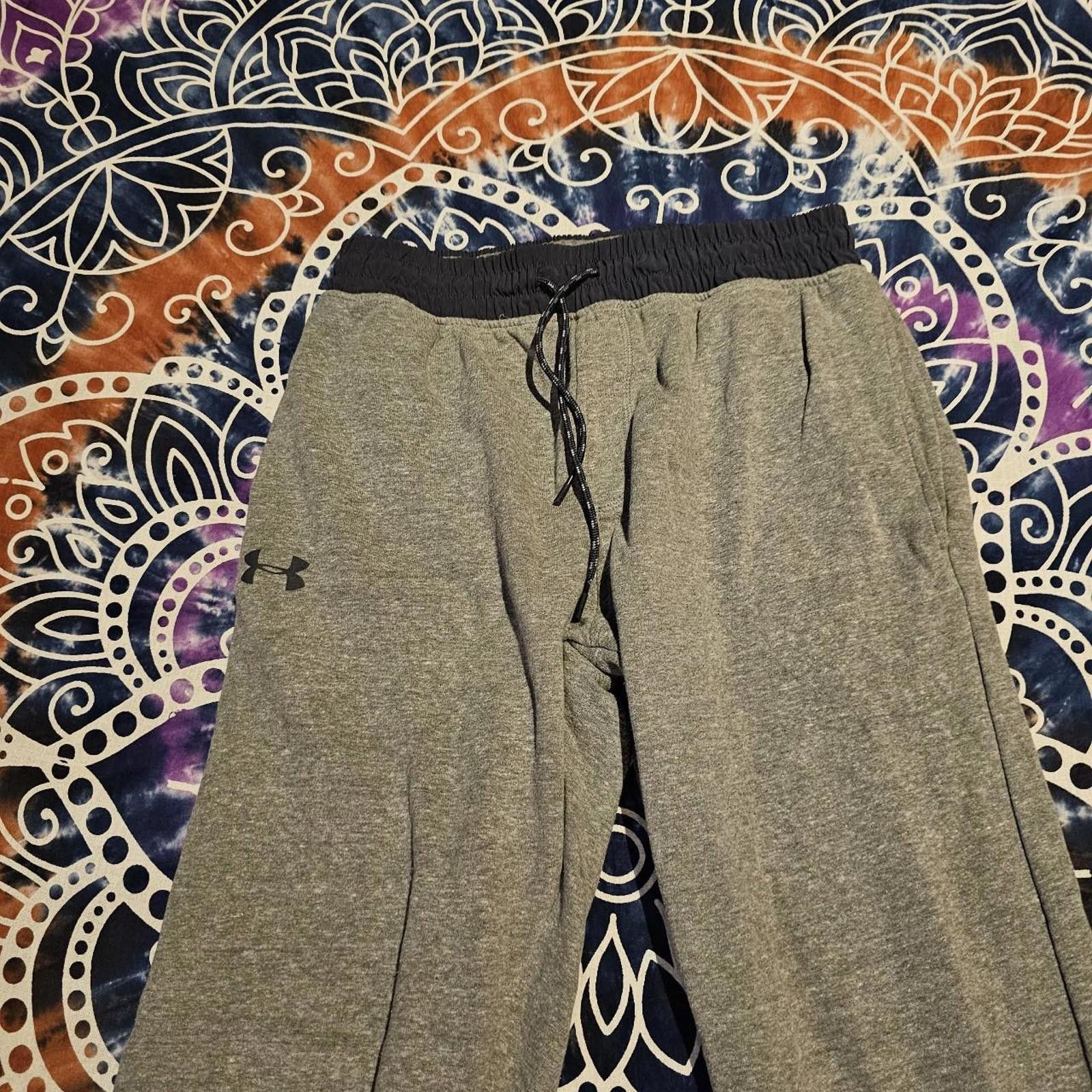 Designer Men's Grey Joggers Under Armour Sweat Pants Size US 32 / EU 48 - 4 Thumbnail