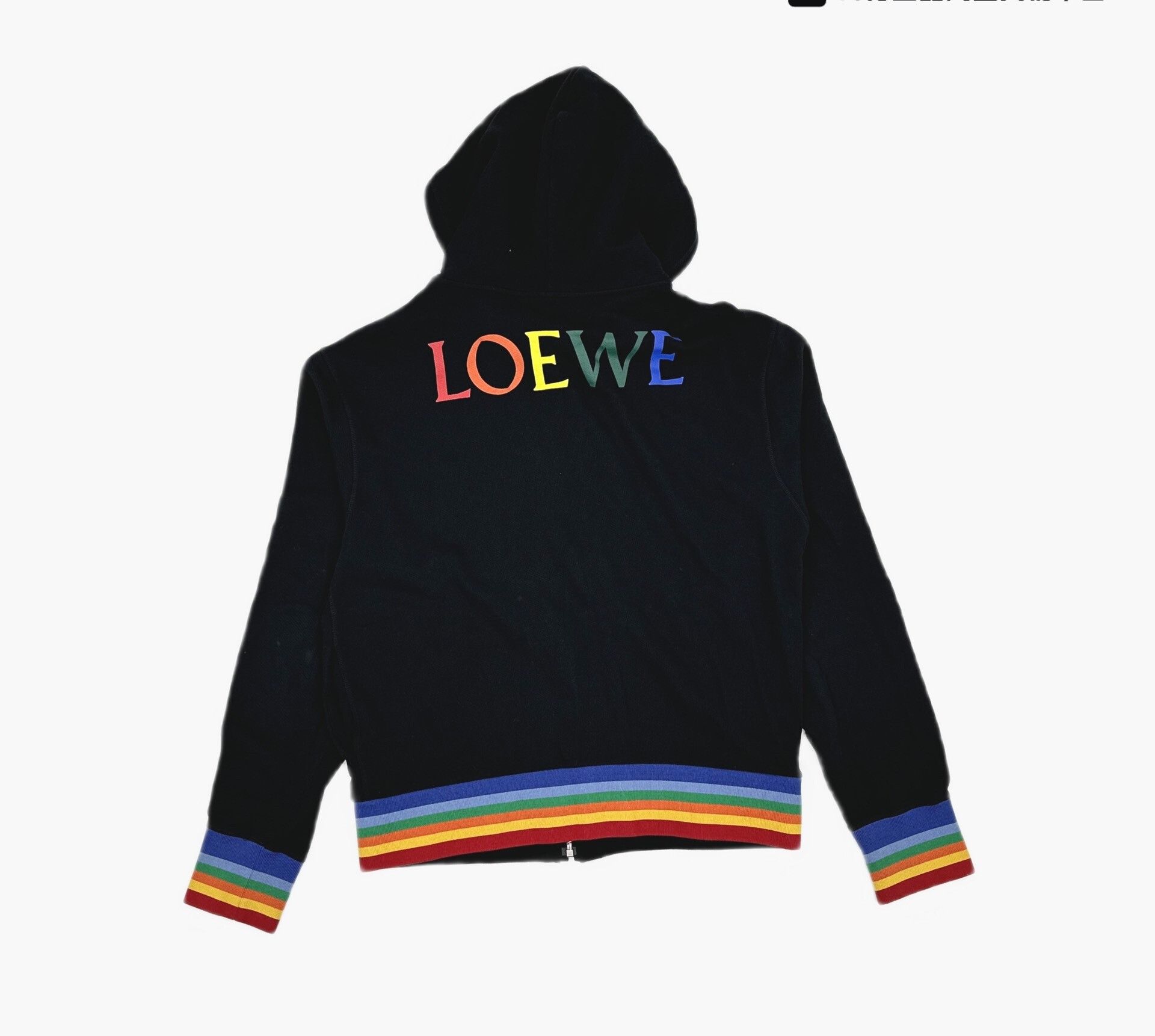 Loewe black rainbow zip hoodie XL size Size US XL / EU 56 / 4 - 2 Thumbnail