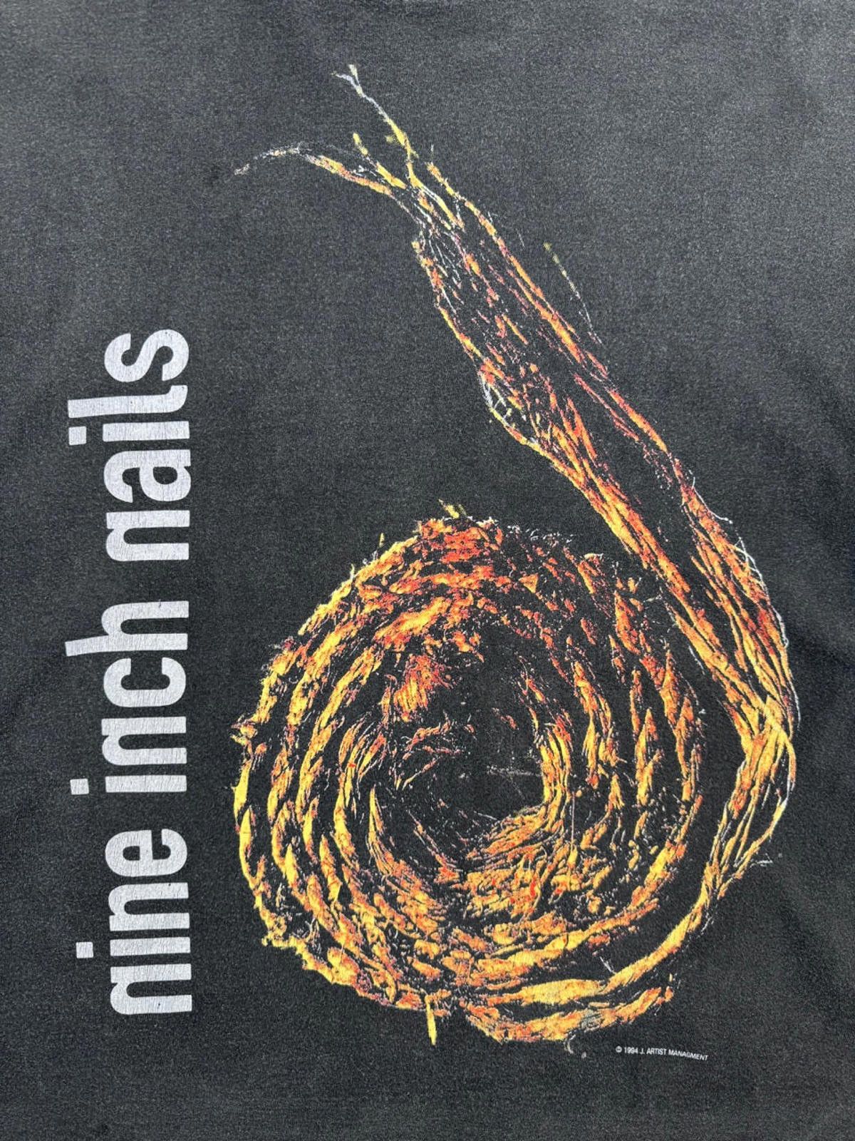 Designer 1994 Nine Inch Nails Further Down The Spiral Graphic Tee Size ONE SIZE - 2 Thumbnail