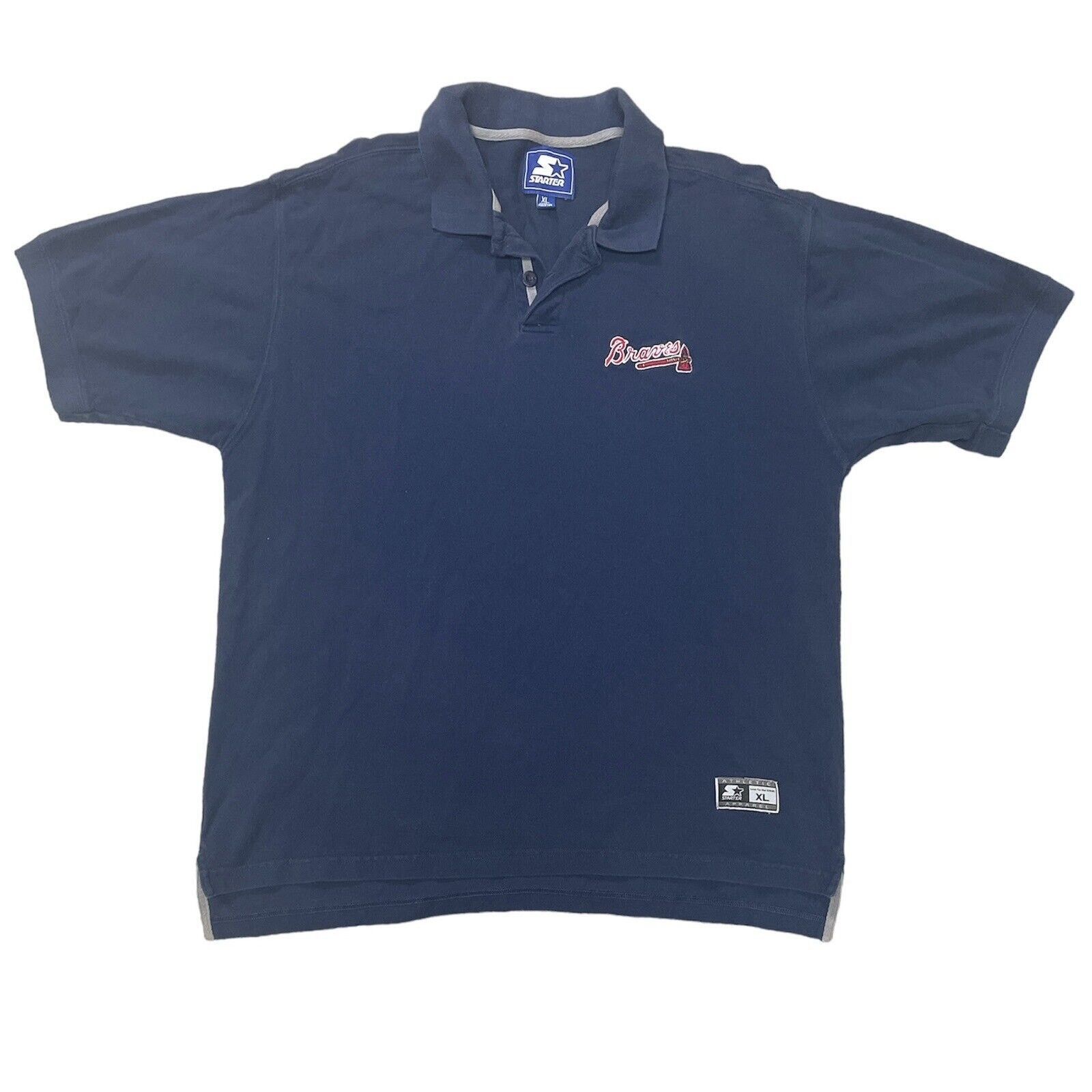 Starter 90s Starter Atlanta Braves Polo Shirt Size XL Blue Size US XL / EU 56 / 4 - 1 Preview