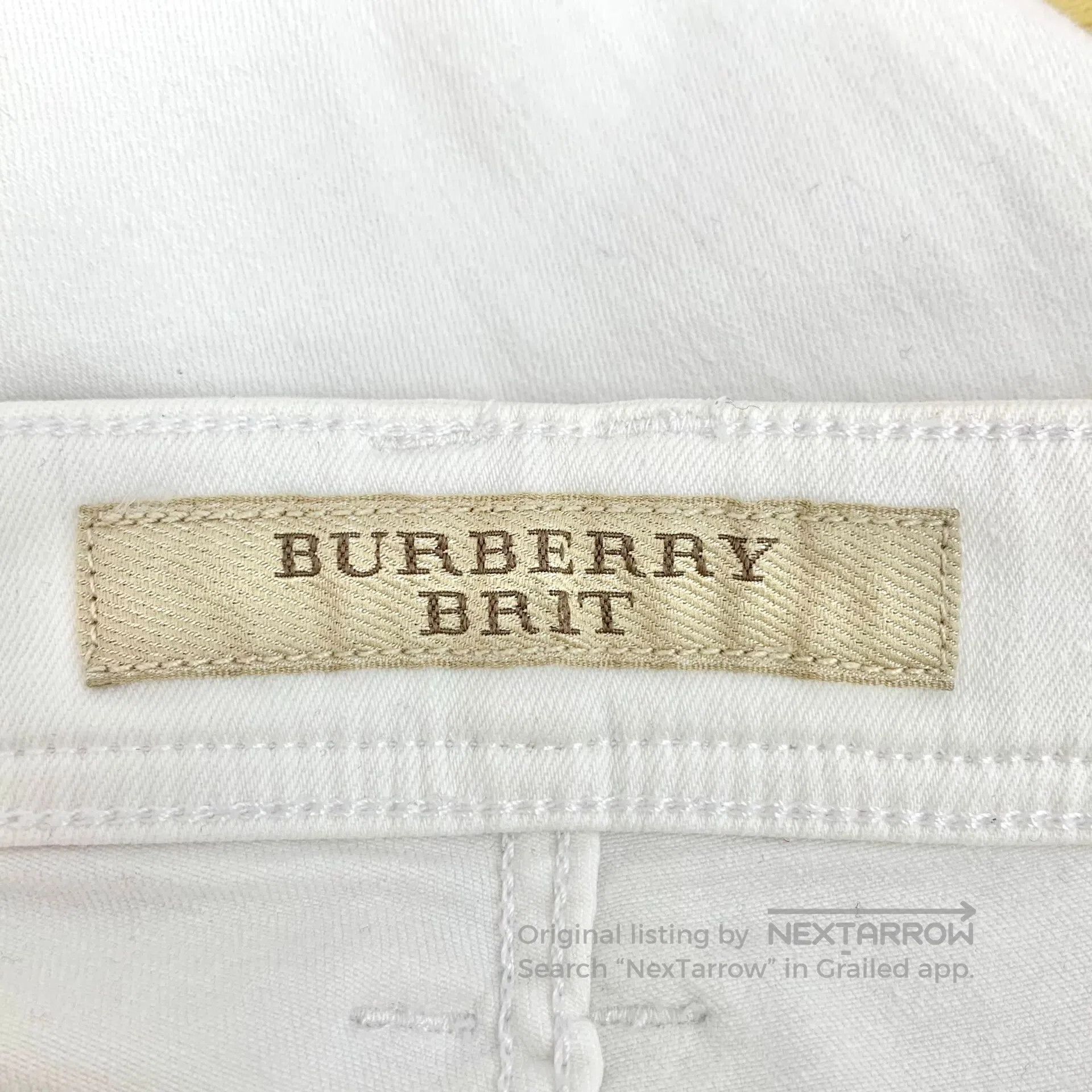 Burberry Burberry White cotton casual denim long pants| Size 25" / US 0 / IT 36 - 7 Thumbnail