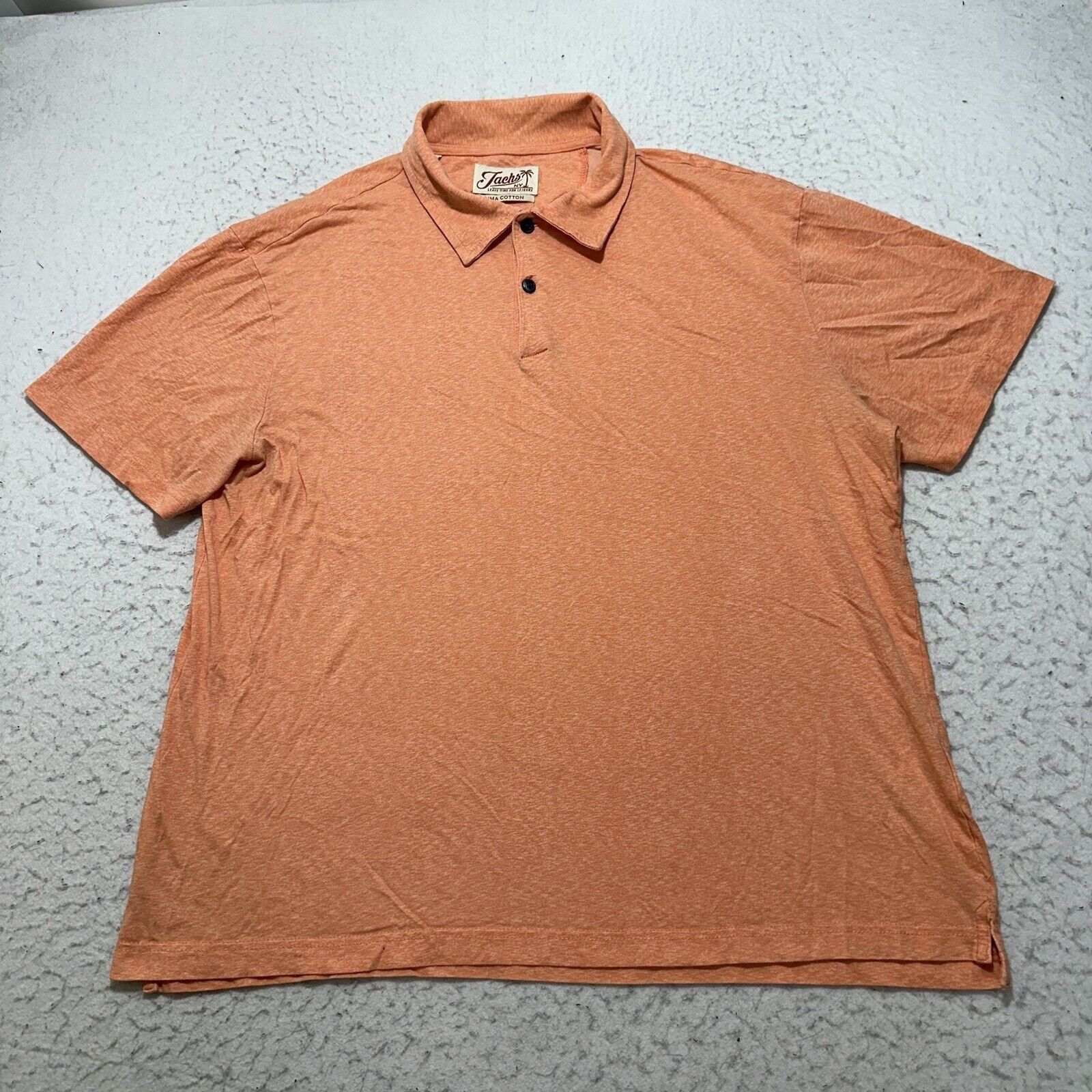 JACHS NY Jachs NY Large Pima Cotton Polo Coral Orange Shirt Size US L / EU 52-54 / 3 - 1 Thumbnail