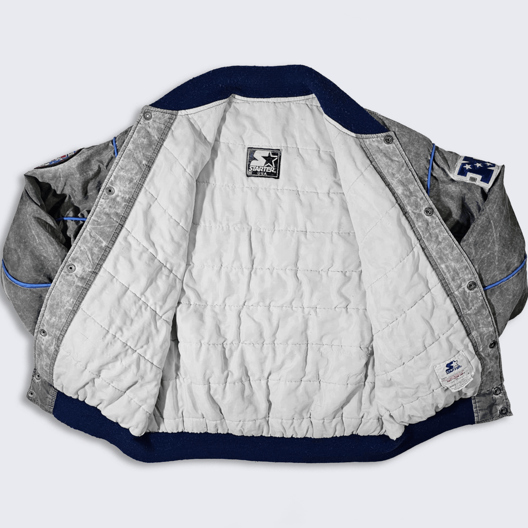 NFL × Starter × Vintage Dallas Cowboys Vintage 80s Starter Bomber Varsity Jacket Size US M / EU 48-50 / 2 - 3 Thumbnail