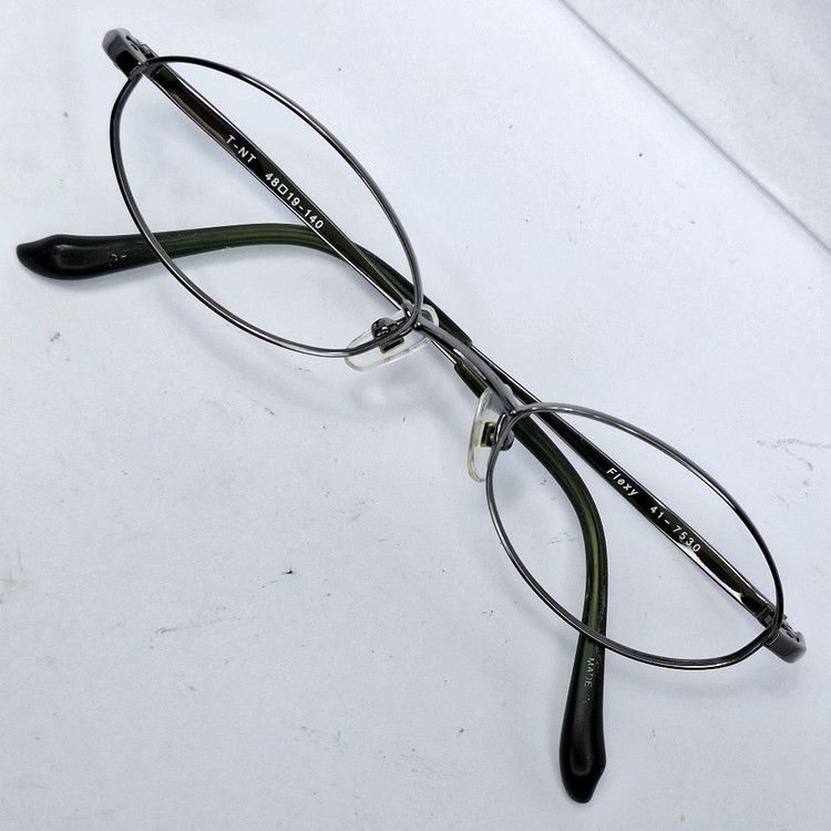 Other 90s FLEXY 41-7530 T-NT Shape Memory Alloy Slim Oval Glasses Size ONE SIZE - 1 Thumbnail