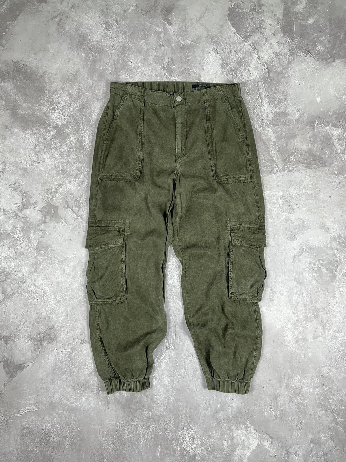 Allsaints All Saints Khaki Green Cargo Pants Joggers Trousers Size M Grailed 7689