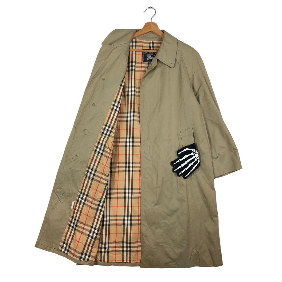 Burberry 🔥90’s VINTAGE TRENCH COAT BURBERRY NOVA CHECK LINING Size US M / EU 48-50 / 2 - 8 Thumbnail