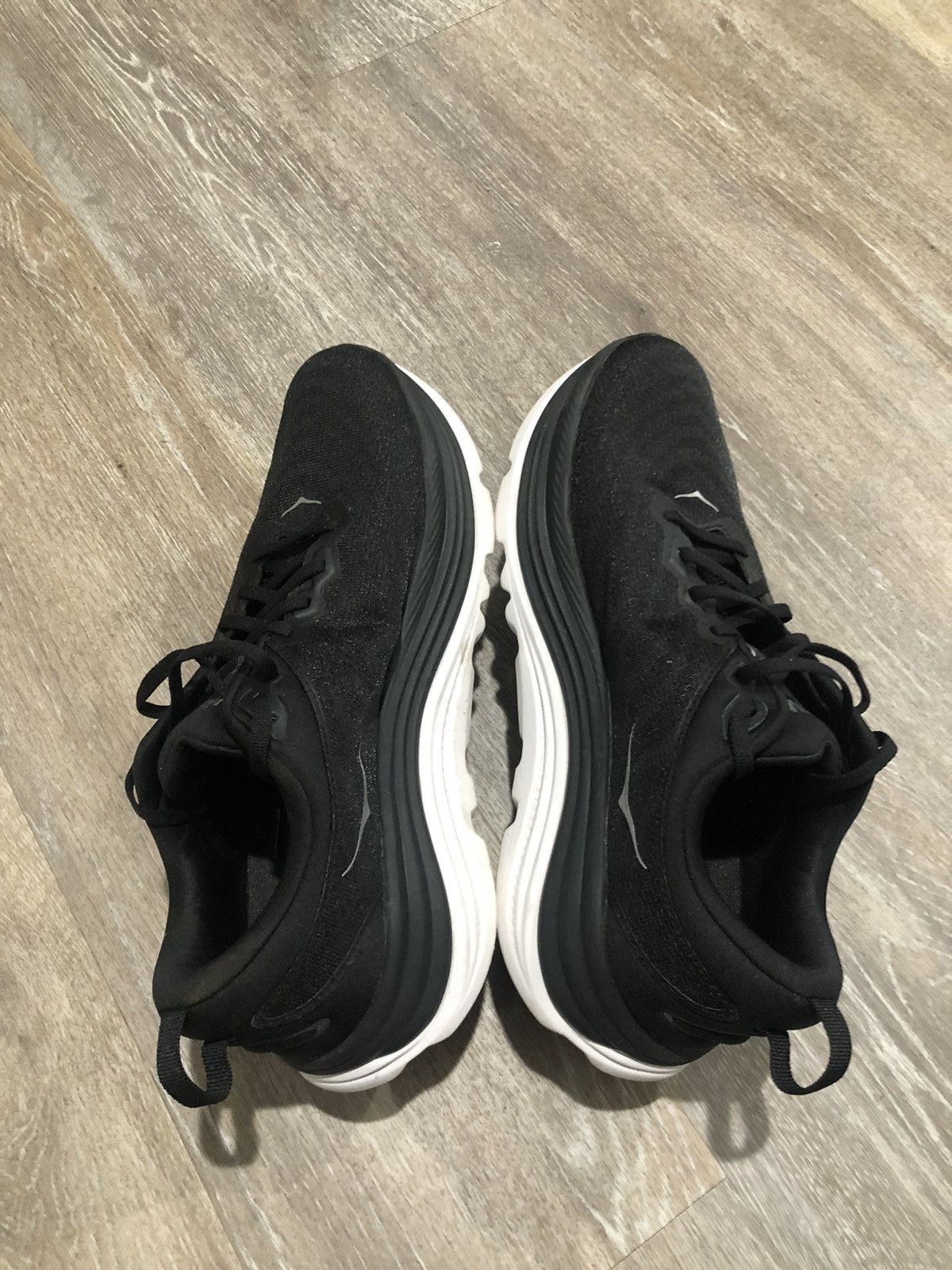 Hoka Hoka One One Gaviota Shoes Mens Size 10.5 Black White Run Size US 10.5 / EU 43-44 - 7 Thumbnail