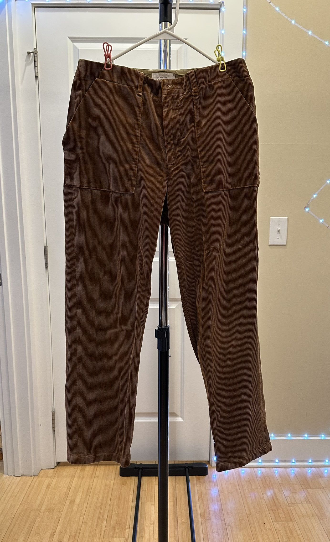 STILL BY HAND Still by Hand Corduroy Wide Pant khaki / tan / brown Size US 30 / EU 46 - 1 Thumbnail