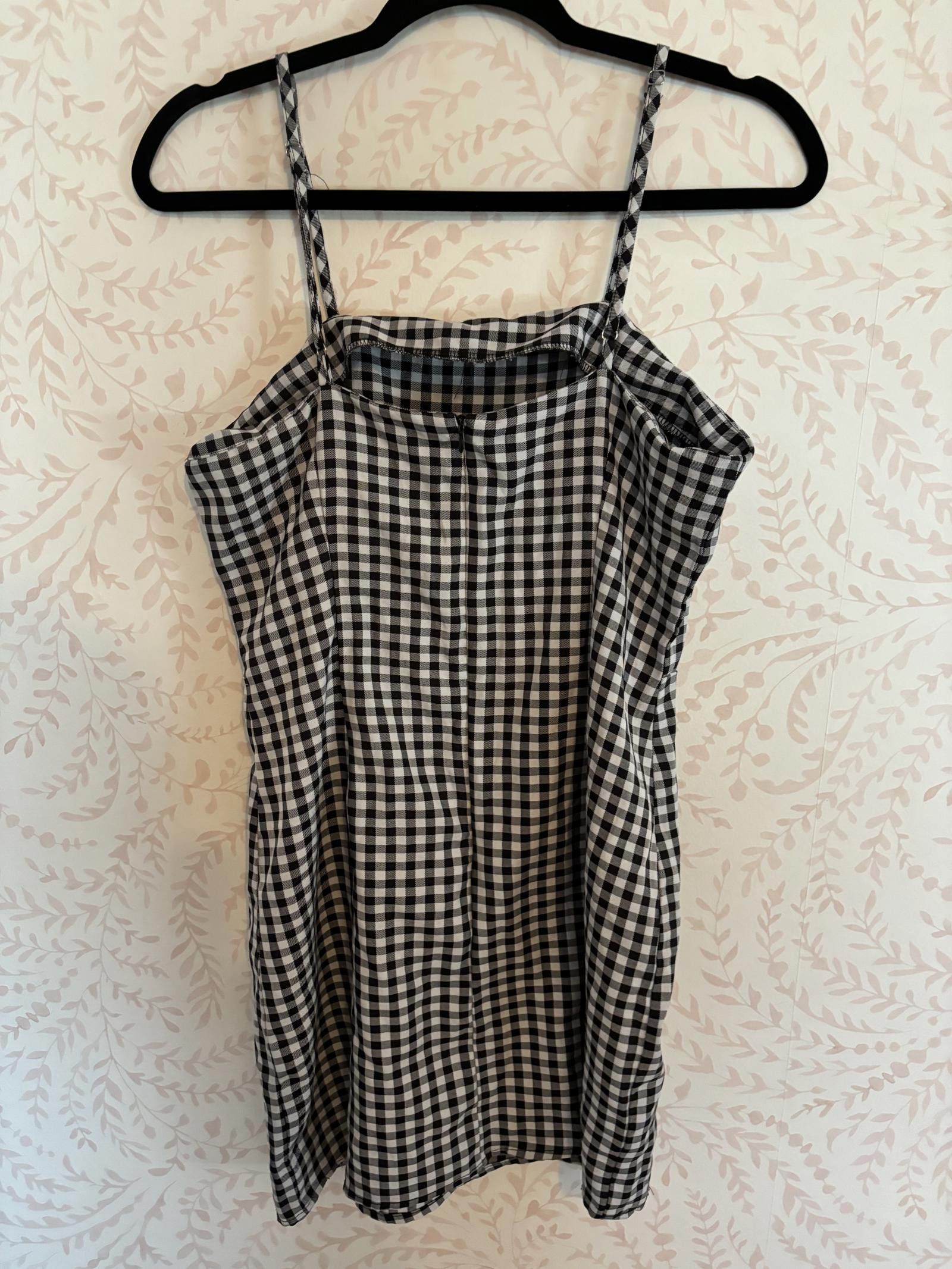 Designer Vintage Style Chic Gingham Checker Dress M Size M / US 6-8 / IT 42-44 - 4 Thumbnail