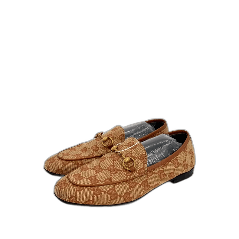 Gucci Gucci Jordaan Logo Print Loafers Size 36-2505 Size US 6 / IT 36 - 1 Thumbnail